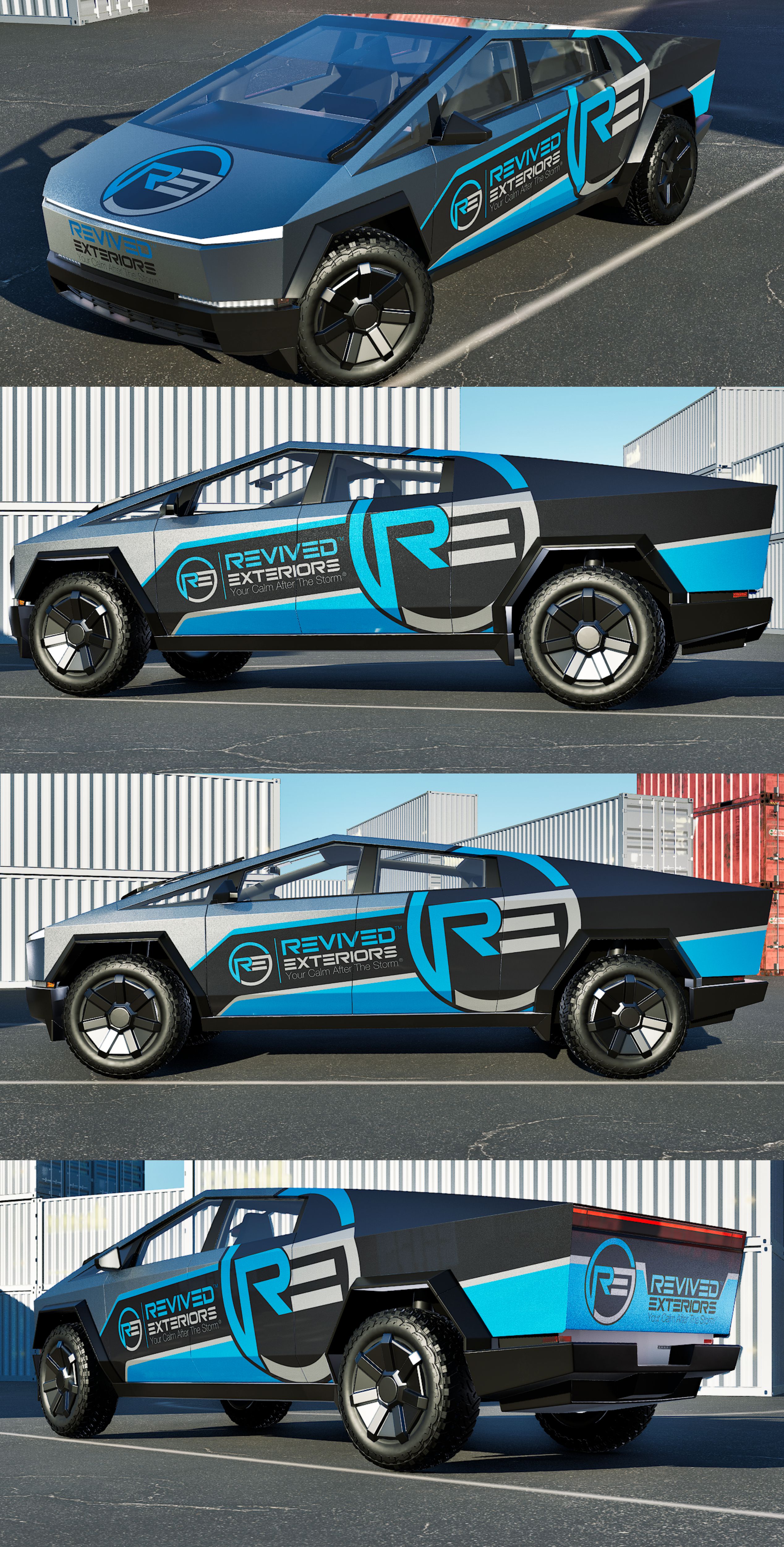 Diseño de Rotulación de Vehículo por VEDG para Revived Exteriors, Inc. | Diseño #35474753