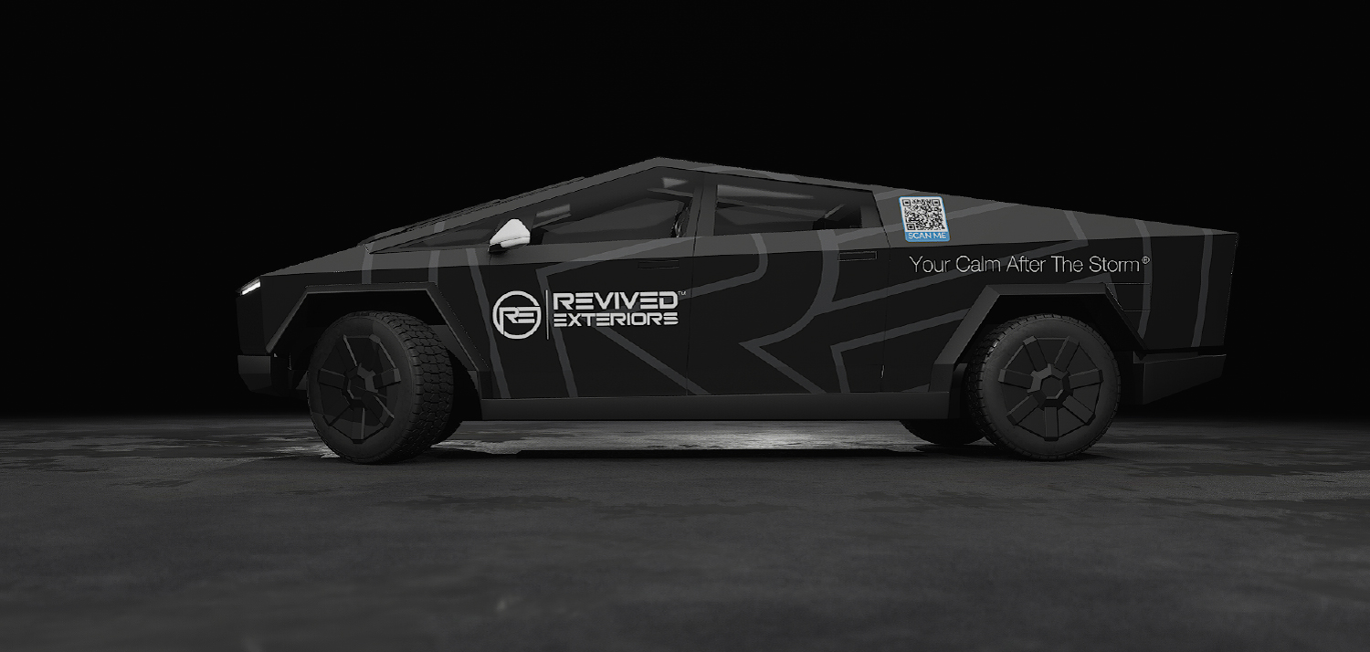 Diseño de Rotulación de Vehículo por Wrapcia para Revived Exteriors, Inc. | Diseño #35261540