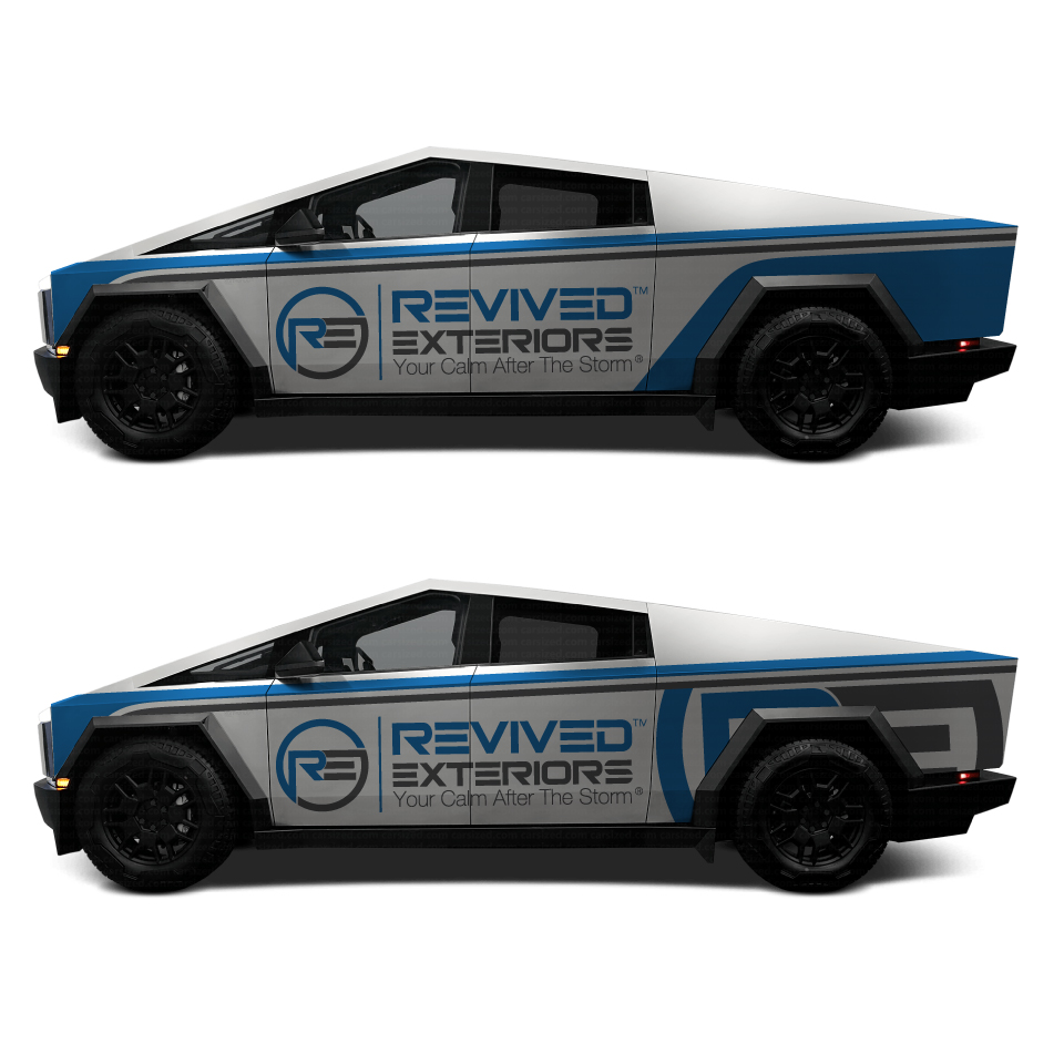 Diseño de Rotulación de Vehículo por Yoga Tri para Revived Exteriors, Inc. | Diseño #35245177