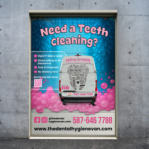 Diseño de Cartelera por Mohamed Javid para The Dental Hygiene Van Inc. | Diseño: #35270421