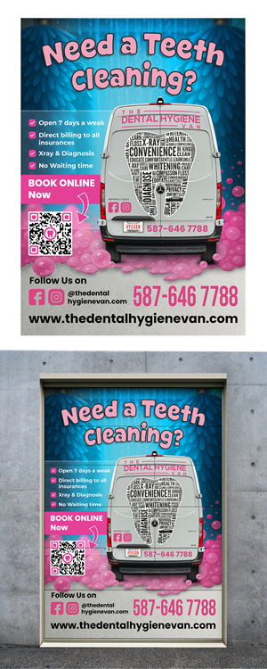 Diseño de Cartelera por Mohamed Javid para The Dental Hygiene Van Inc. | Diseño: #35271494