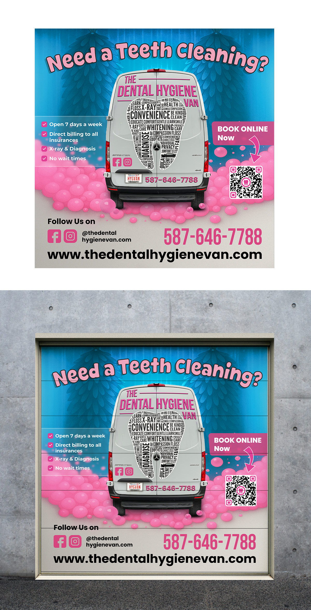 Diseño de Cartelera por Mohamed Javid para The Dental Hygiene Van Inc. | Diseño #35296237