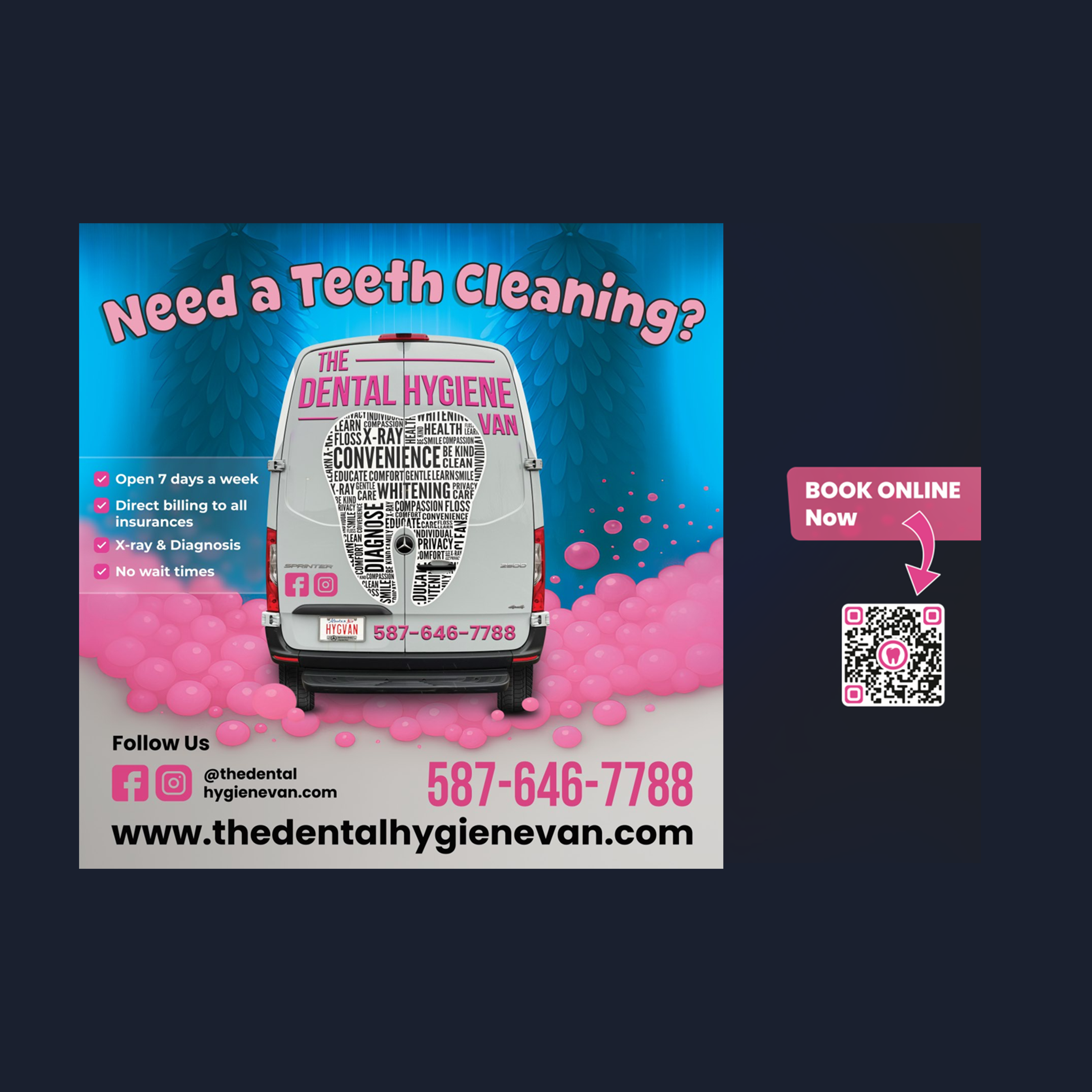 Billboard Design by Mohamed Javid for The Dental Hygiene Van Inc. | Design #35394682