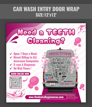 Diseño de Cartelera por Impressive Designs para The Dental Hygiene Van Inc. | Diseño: #35263610