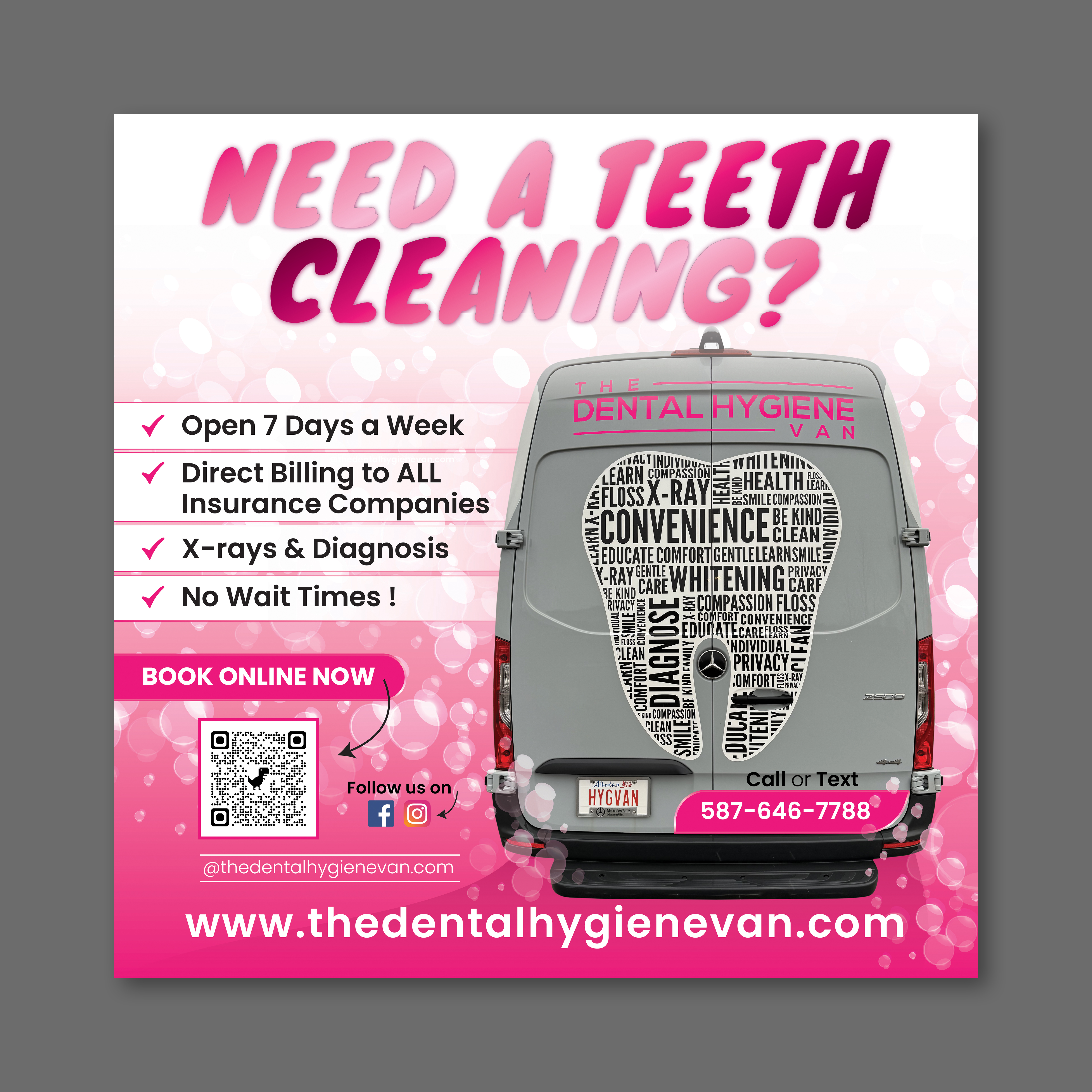 Billboard Design by Impressive Designs for The Dental Hygiene Van Inc. | Design #35263704