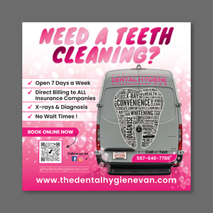 Diseño de Cartelera por Impressive Designs para The Dental Hygiene Van Inc. | Diseño: #35263704
