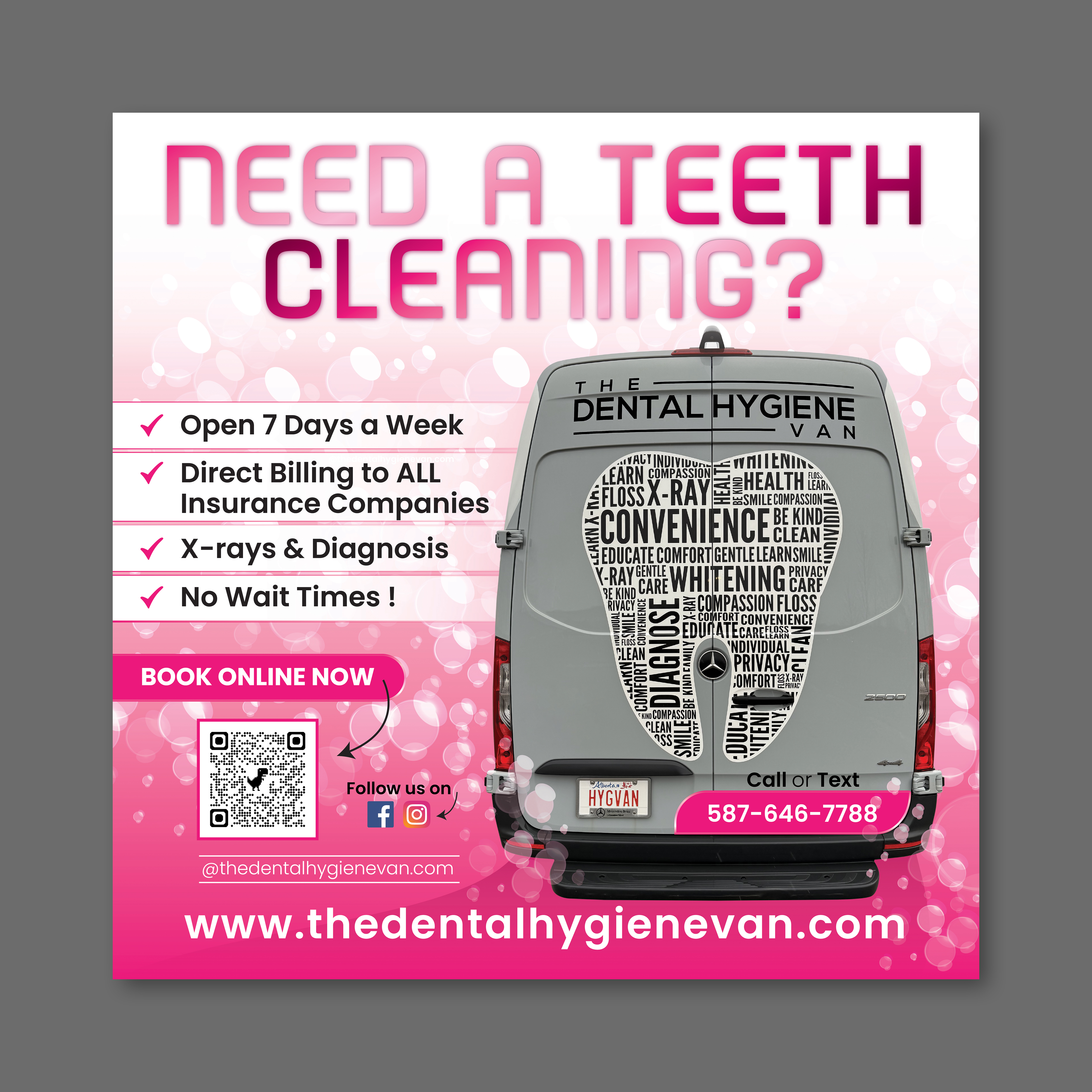 Billboard Design by Impressive Designs for The Dental Hygiene Van Inc. | Design #35268414