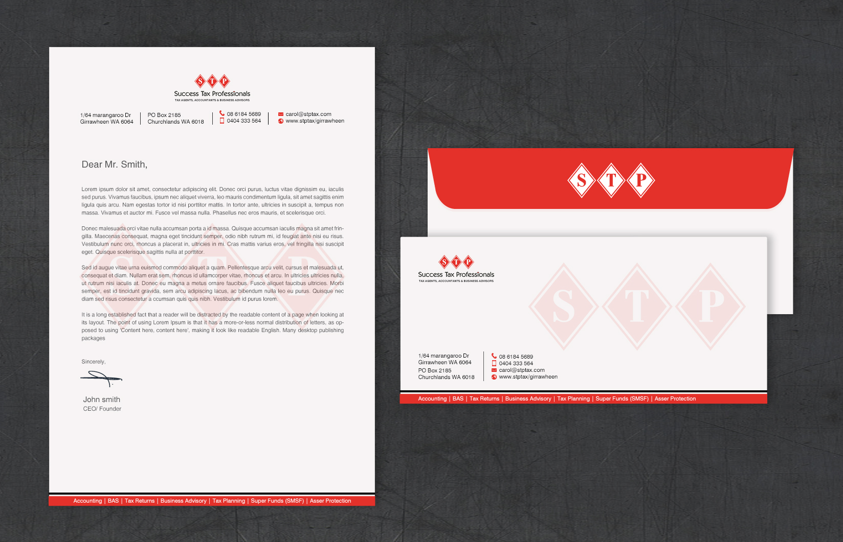 Diseño de Papelería por chandrayaan.creative para Success Tax Professionals (Girrawheen) | Diseño #35255632