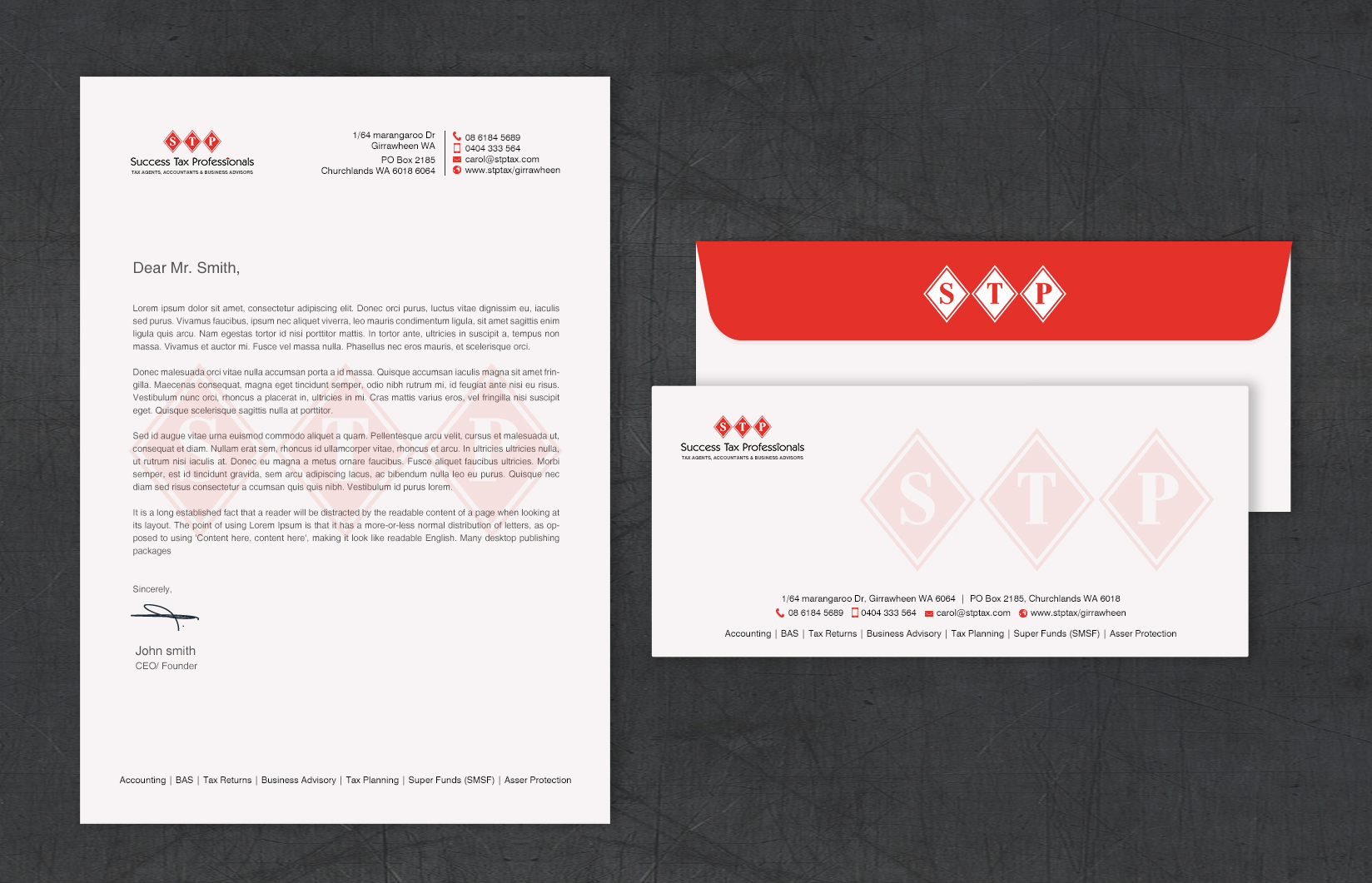 Stationery Design by chandrayaan.creative for Success Tax Professionals (Girrawheen) | Design #35255635