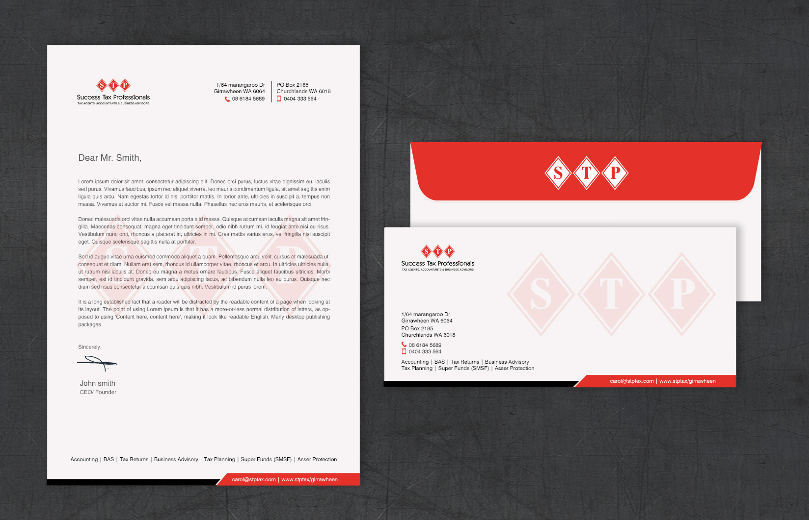 Diseño de Papelería por chandrayaan.creative para Success Tax Professionals (Girrawheen) | Diseño #35255636