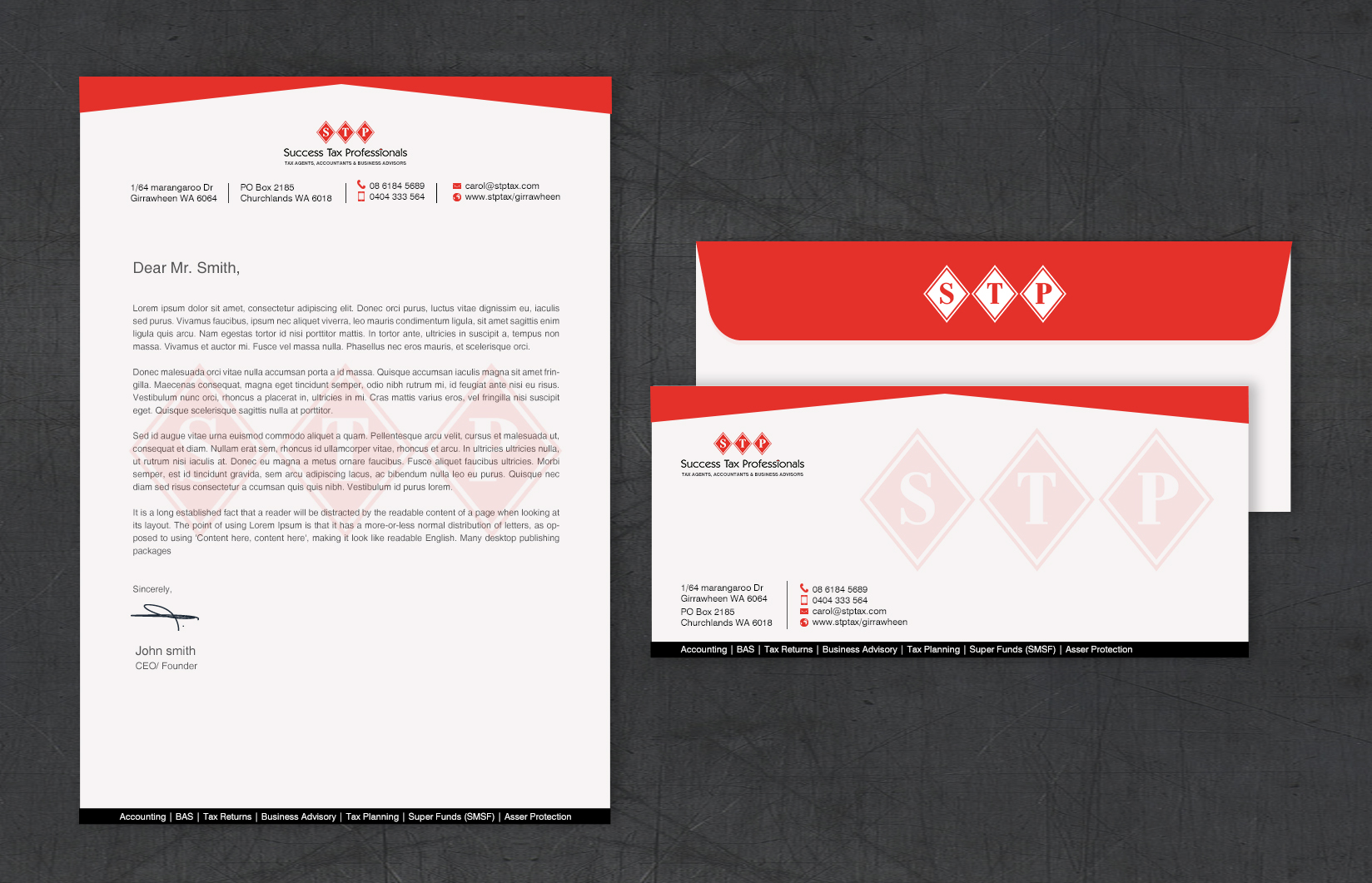 Diseño de Papelería por chandrayaan.creative para Success Tax Professionals (Girrawheen) | Diseño #35255640