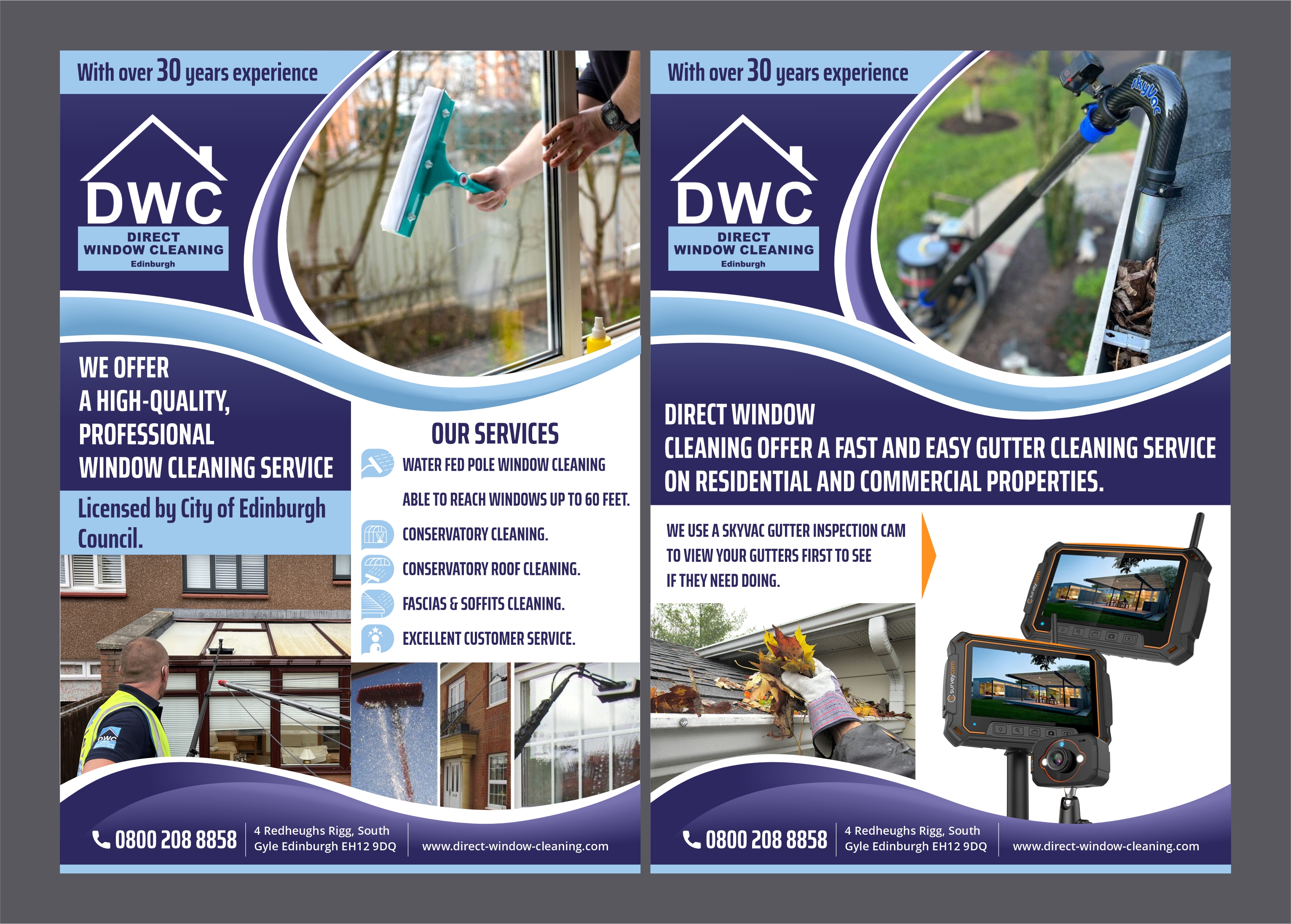 Flyer Design by erikdesign for Direct Window Cleaning | Design #35260173