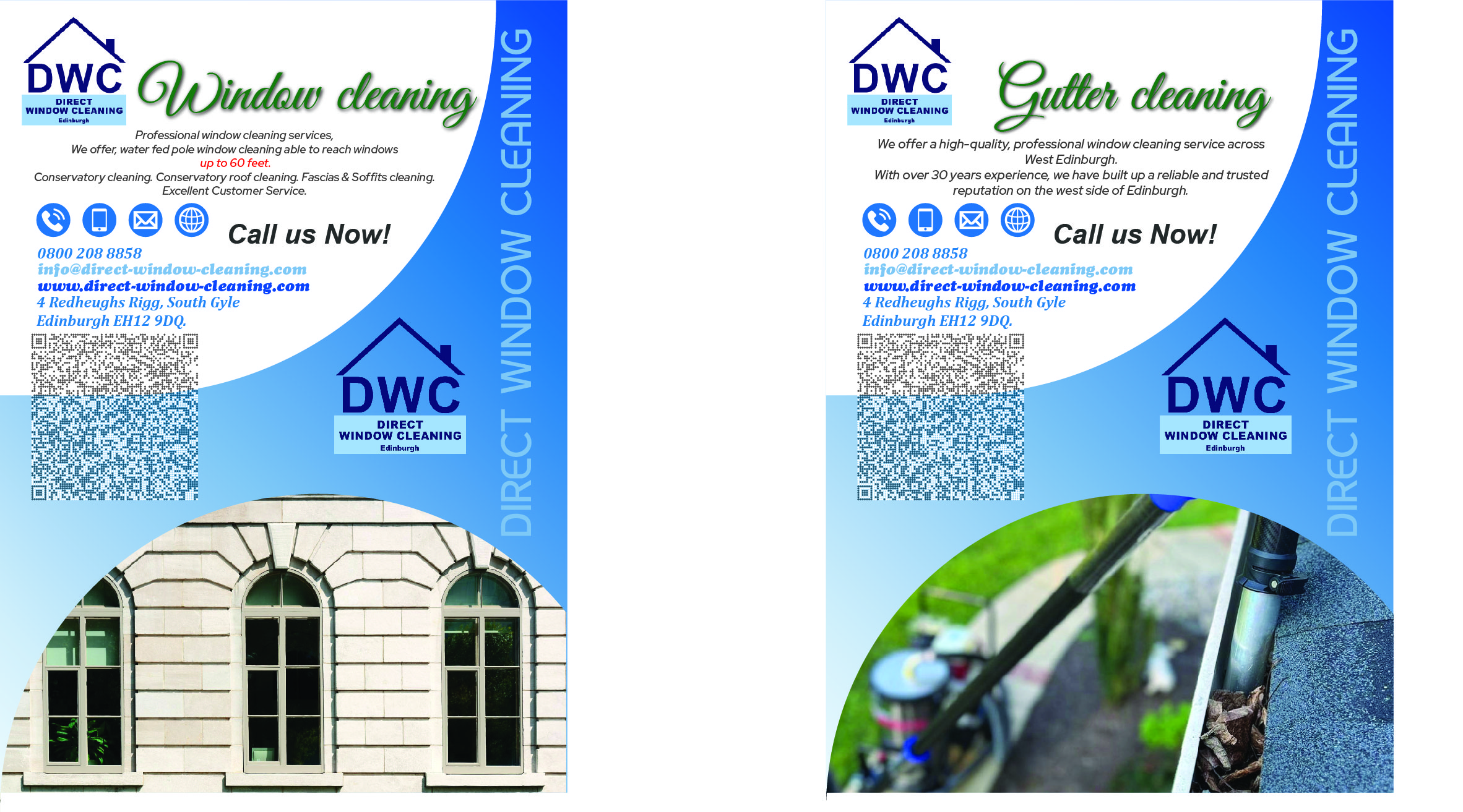 Flyer Design by Hiroshi Nihon for Direct Window Cleaning | Design #35285860
