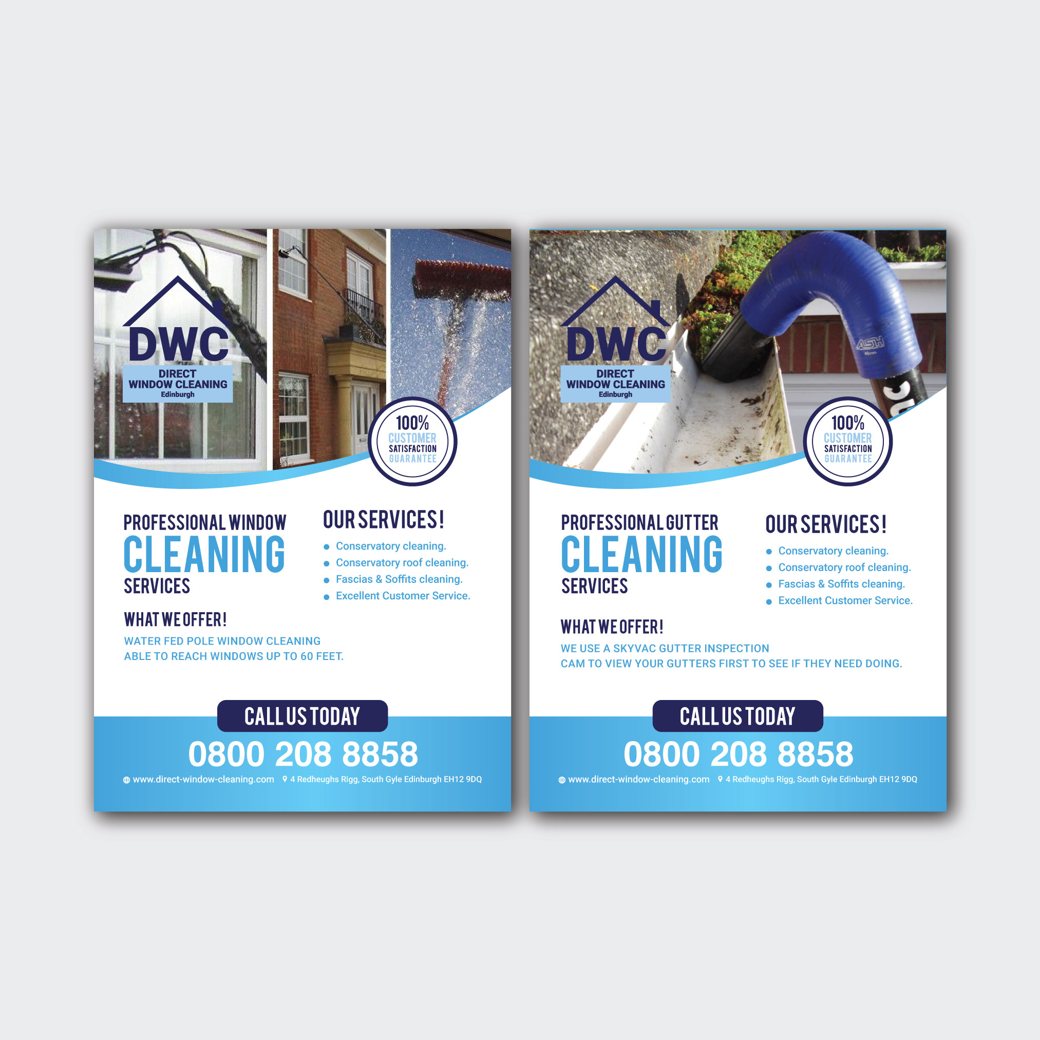 Diseño de Flyer por SAM-ART para Direct Window Cleaning | Diseño #35290788