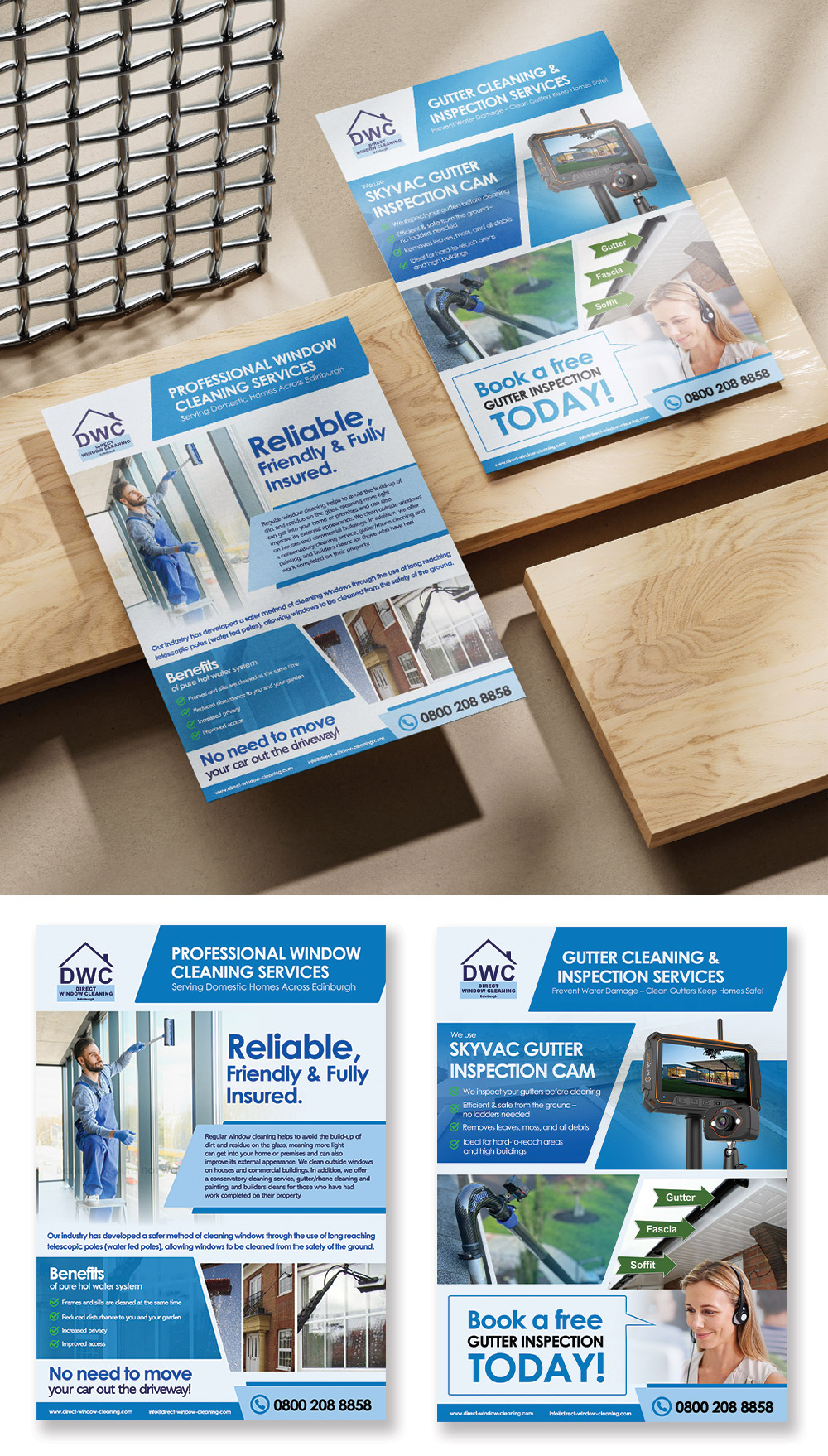 Flyer Design by Global tech for Direct Window Cleaning | Design #35262443