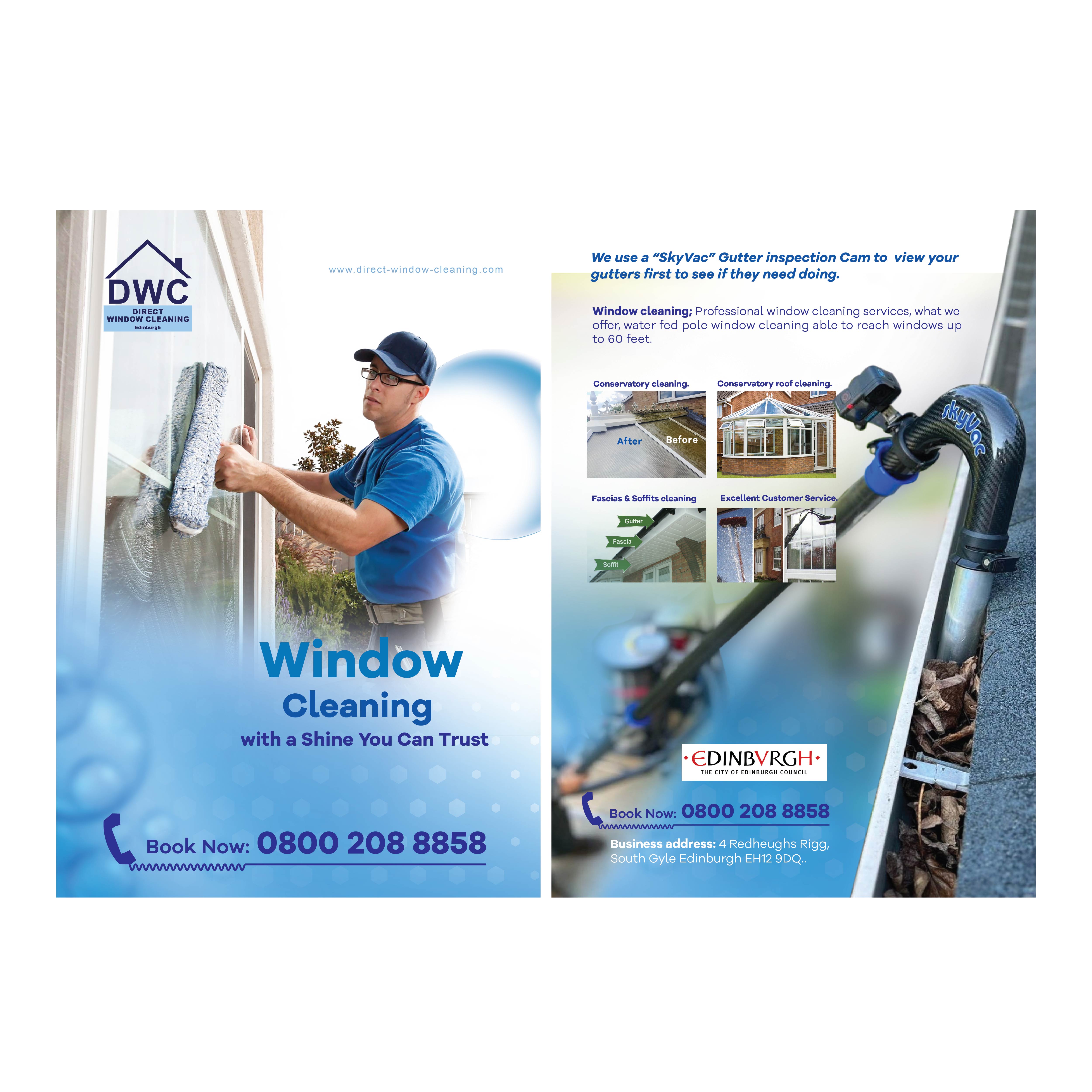 Flyer Design by DesignRoundUp for Direct Window Cleaning | Design #35270573