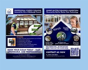 Flyer-Design von Ololade für Direct Window Cleaning | Design #35296906
