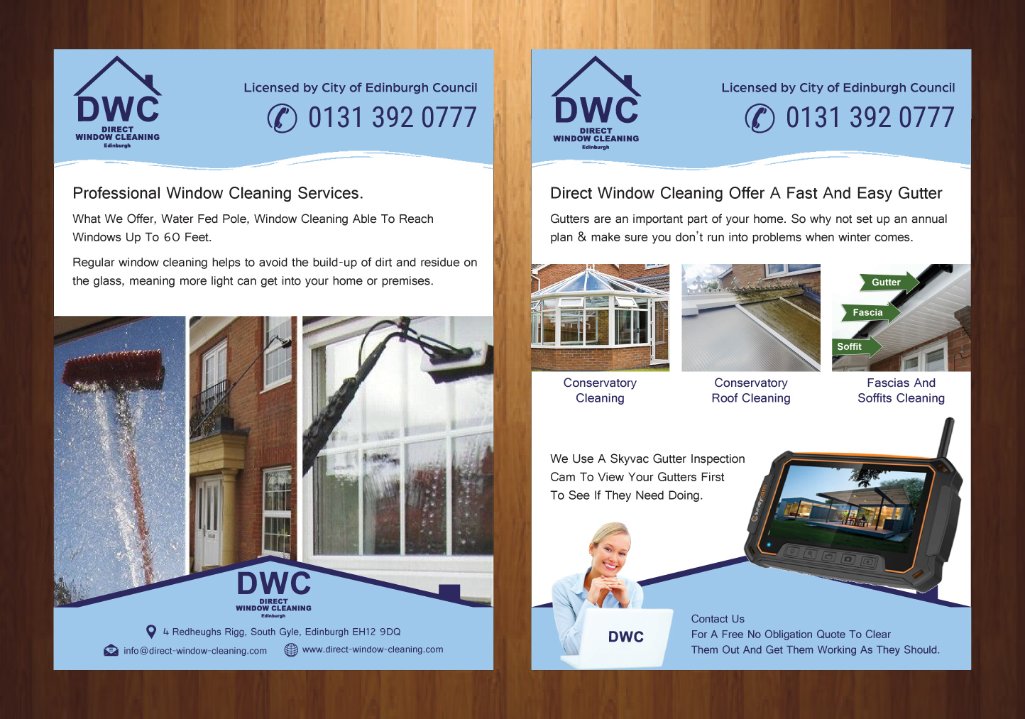 Flyer Design by HarmiDesigning for Direct Window Cleaning | Design #35255757