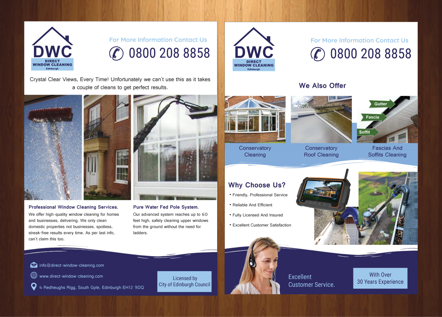 Flyer Design by HarmiDesigning for Direct Window Cleaning | Design #35268639
