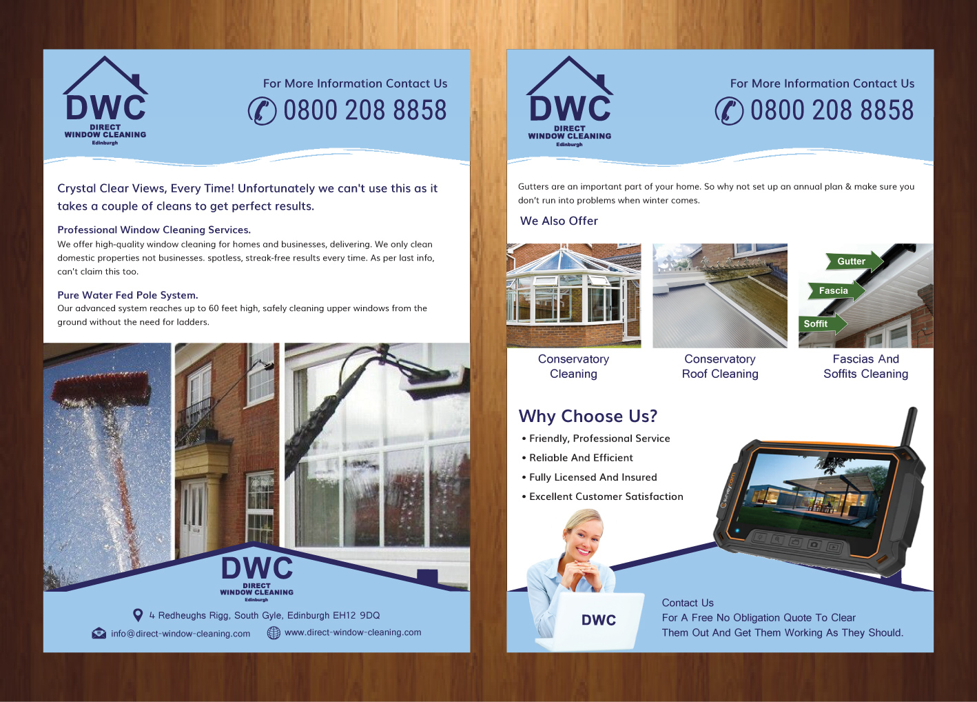 Flyer Design by HarmiDesigning for Direct Window Cleaning | Design #35268641