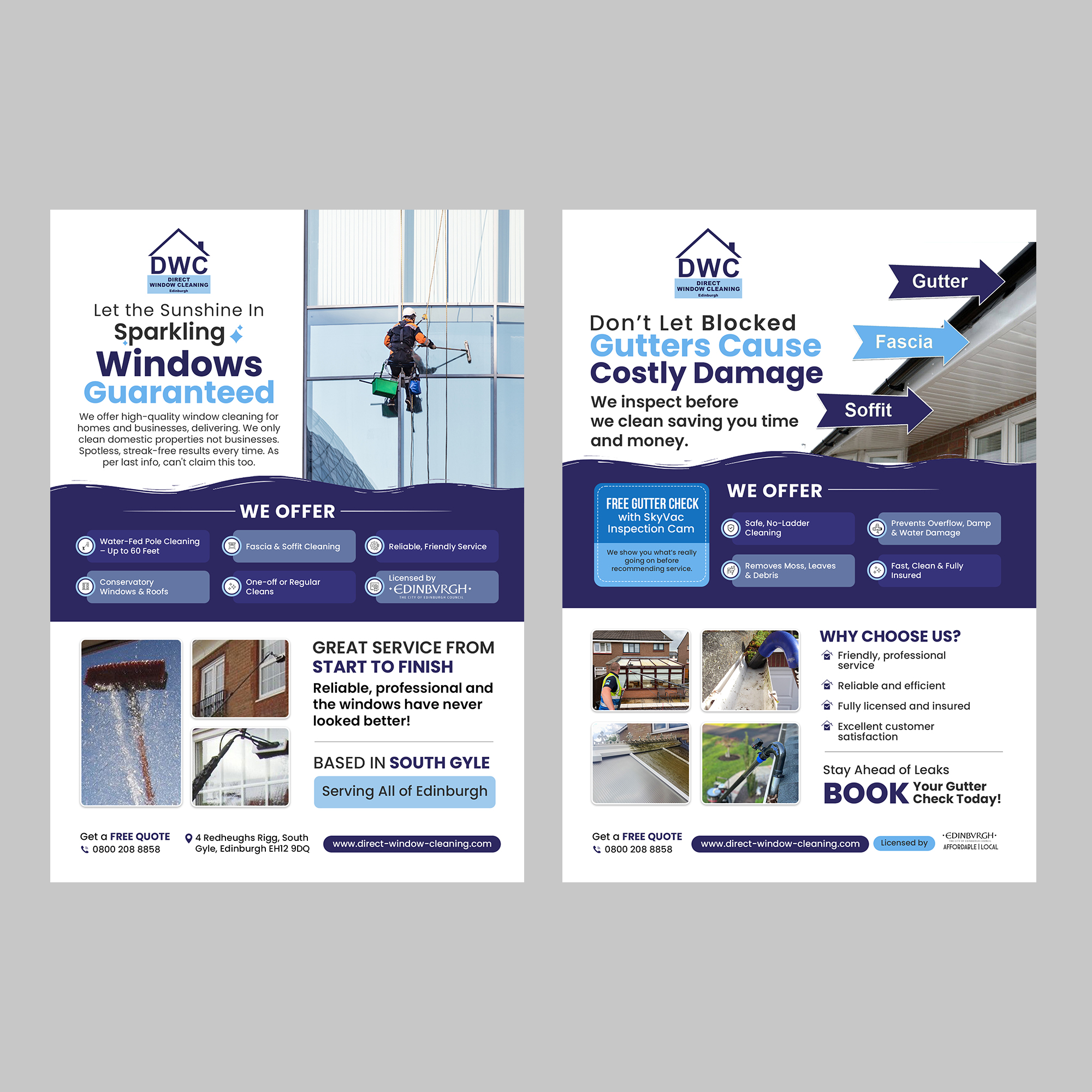 Flyer Design by debdesign for Direct Window Cleaning | Design #35262047