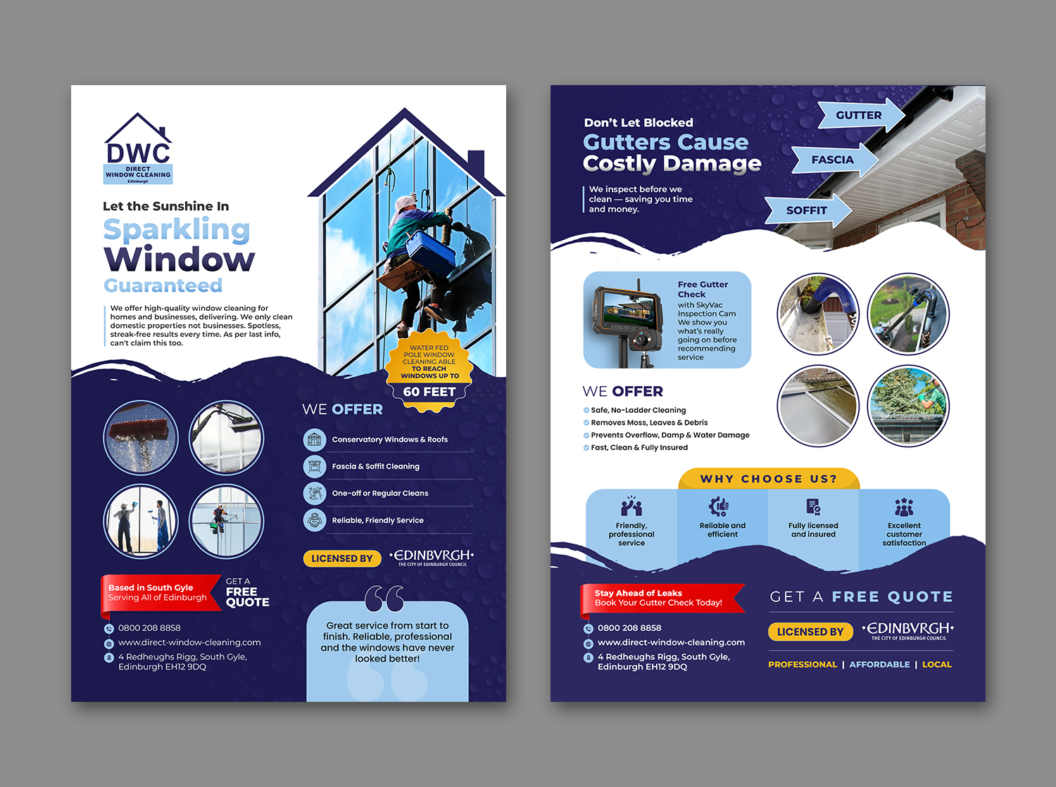 Flyer Design by debdesign for Direct Window Cleaning | Design #35262064