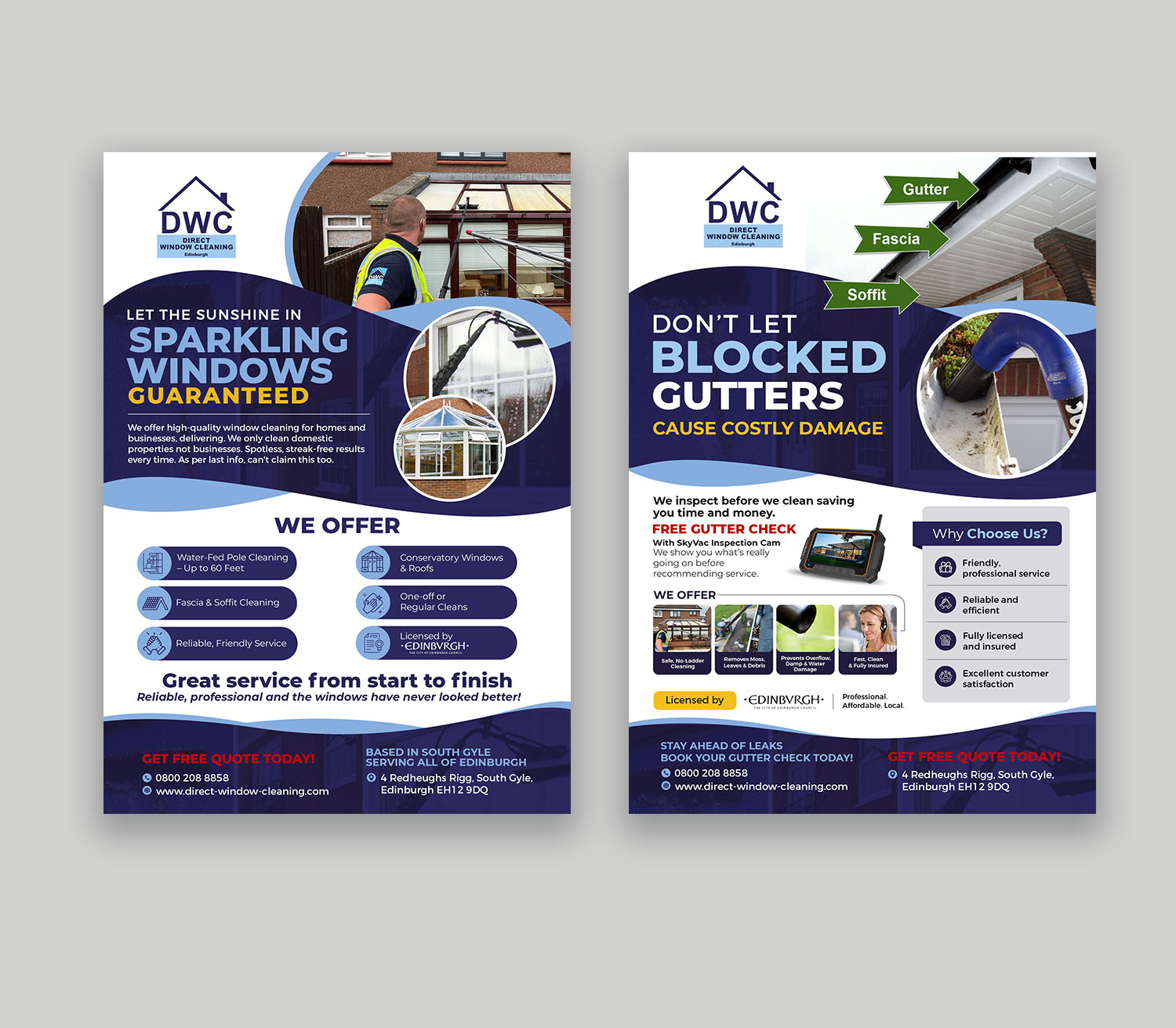 Flyer Design by debdesign for Direct Window Cleaning | Design #35264070