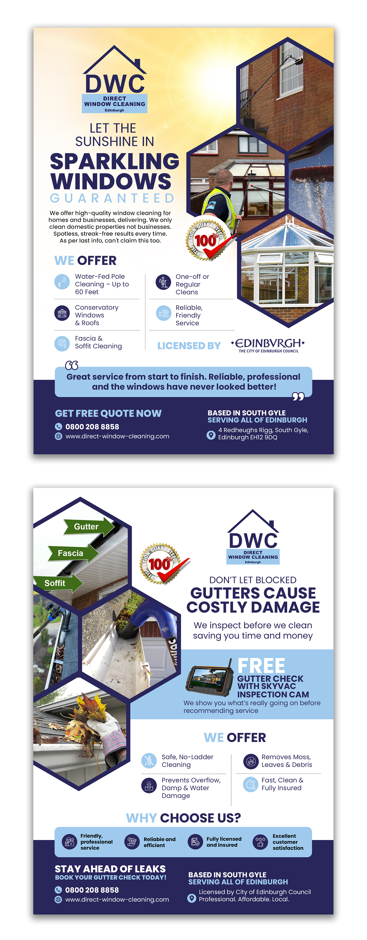 Flyer Design by debdesign for Direct Window Cleaning | Design #35264240