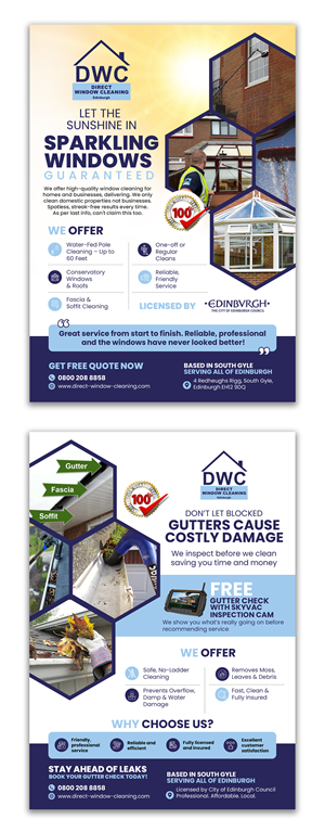 Flyer Design by debdesign for Direct Window Cleaning | Design: #35264240