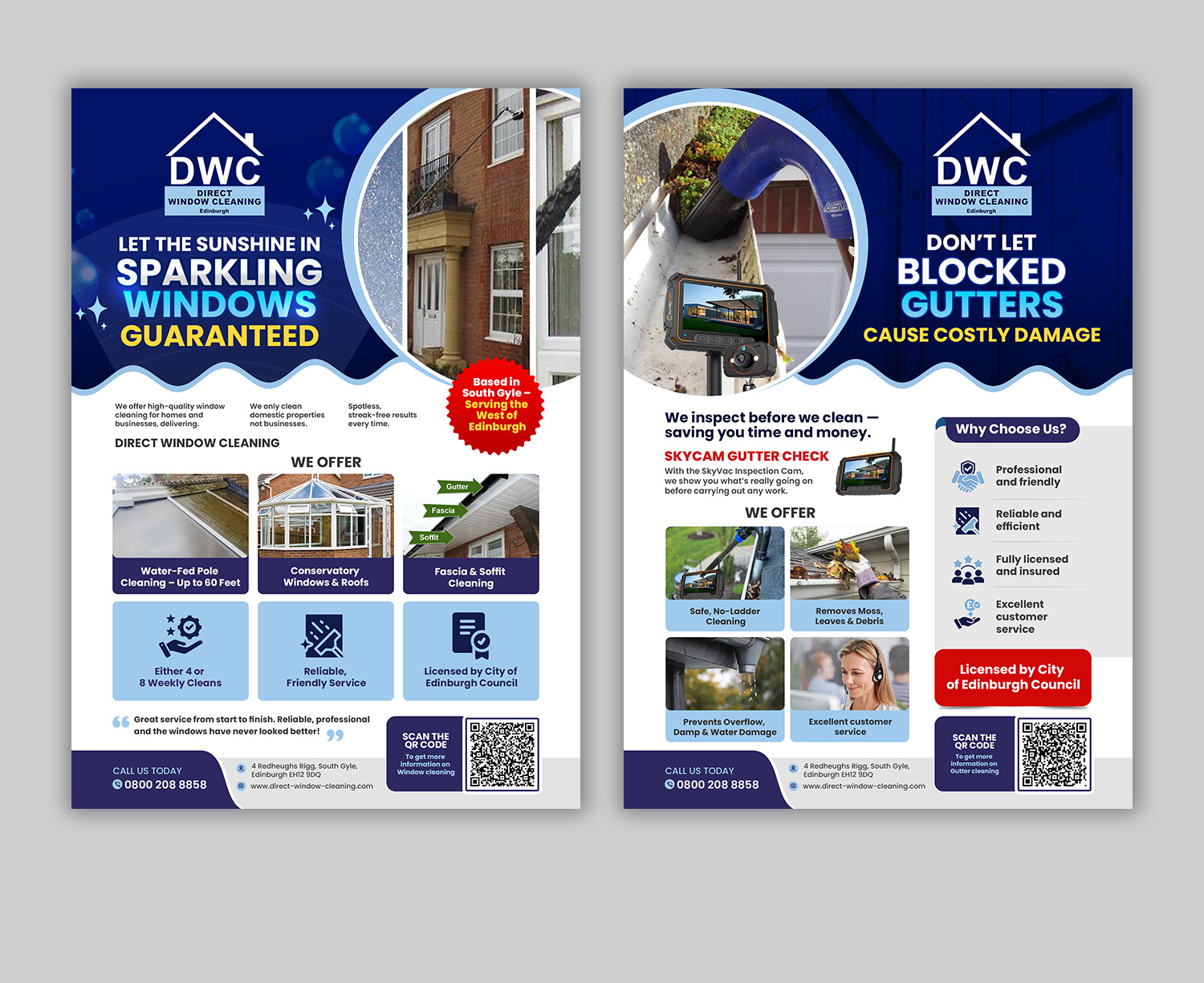 Diseño de Flyer por debdesign para Direct Window Cleaning | Diseño #35534889
