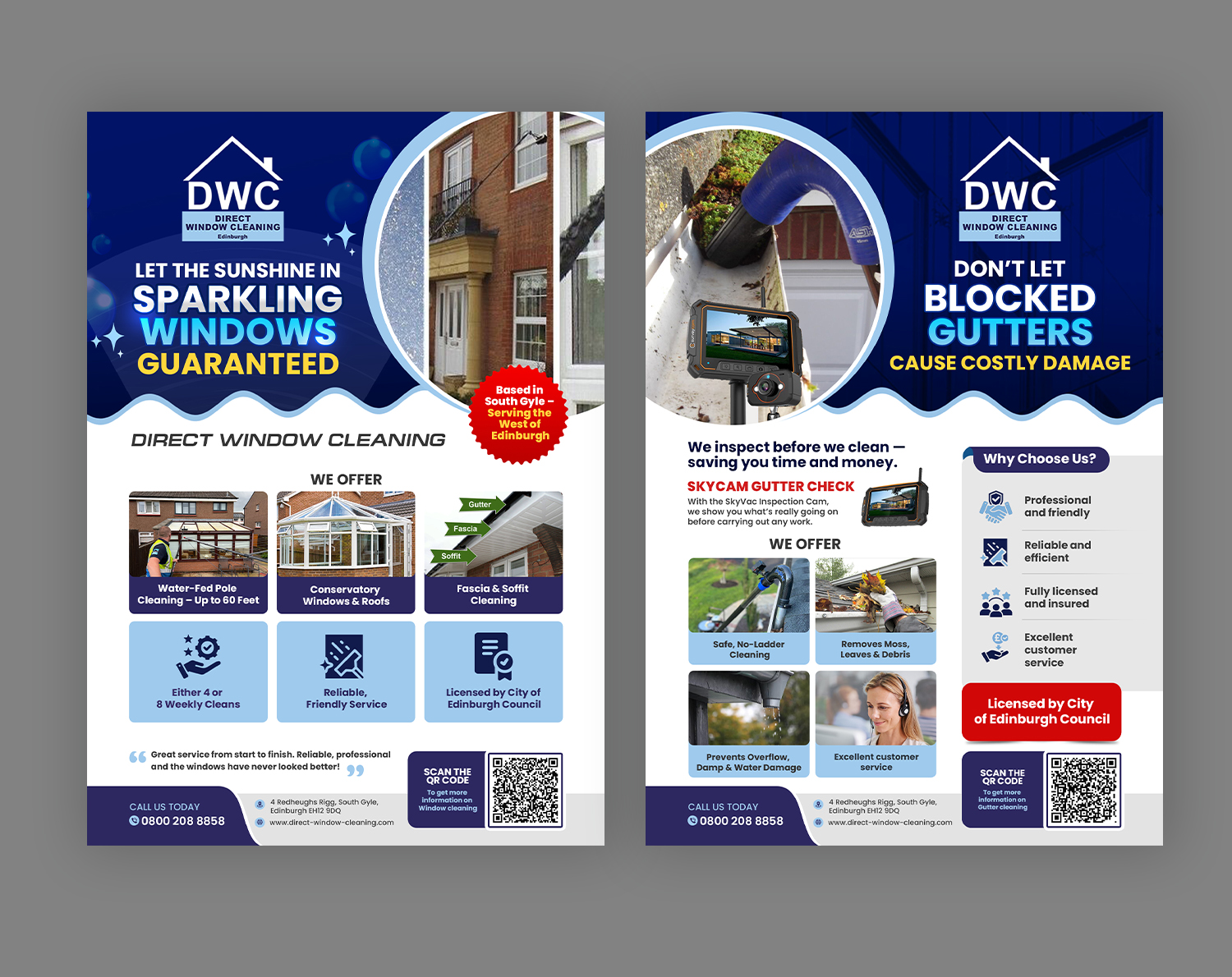 Flyer Design by debdesign for Direct Window Cleaning | Design #35541619