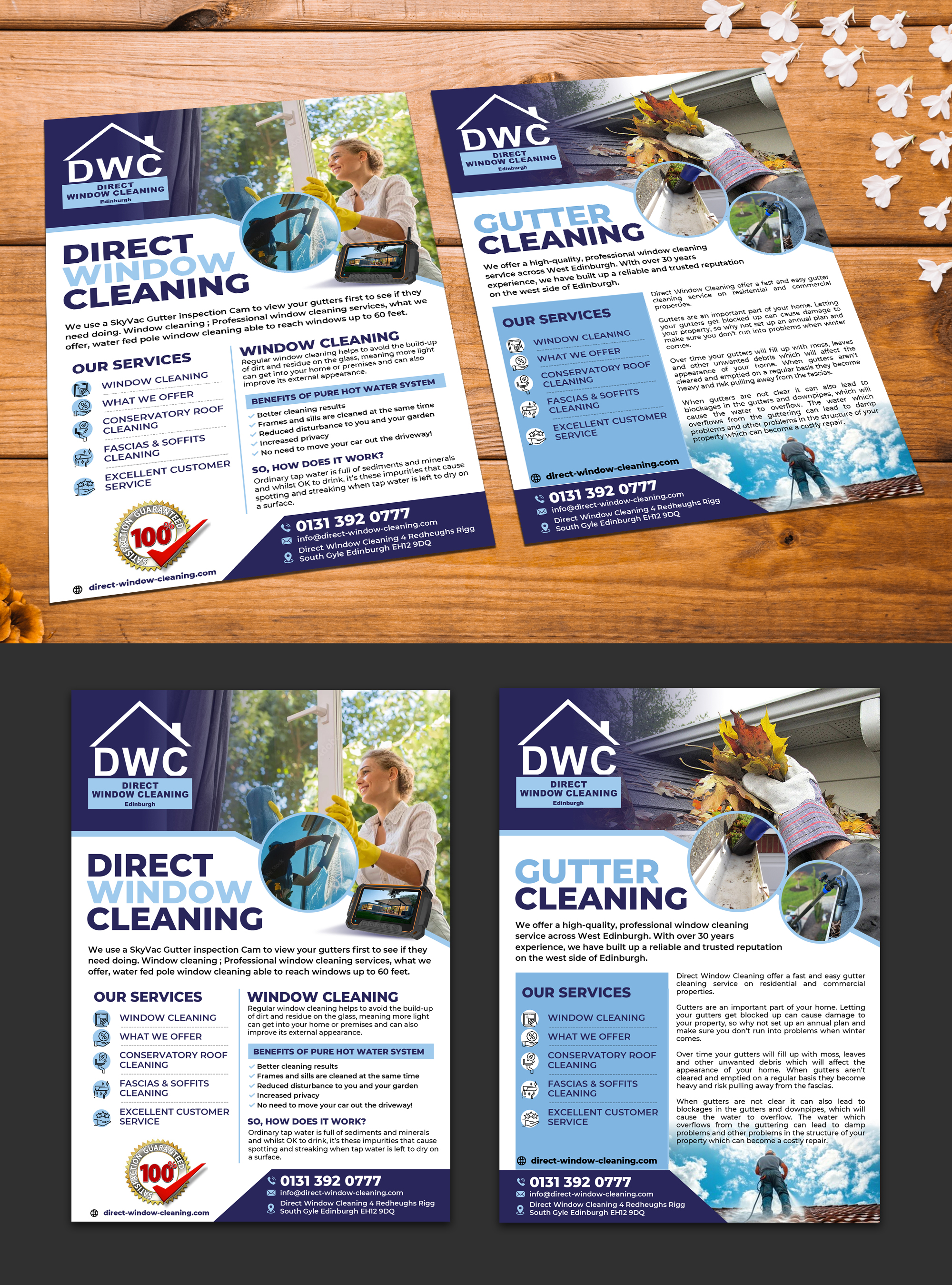 Flyer Design by websmartusa for Direct Window Cleaning | Design #35256421