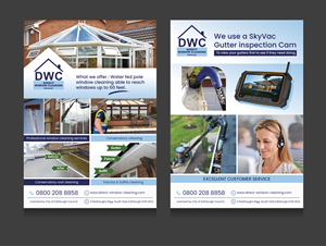 Flyer Design by saurov for Direct Window Cleaning | Design: #35264423
