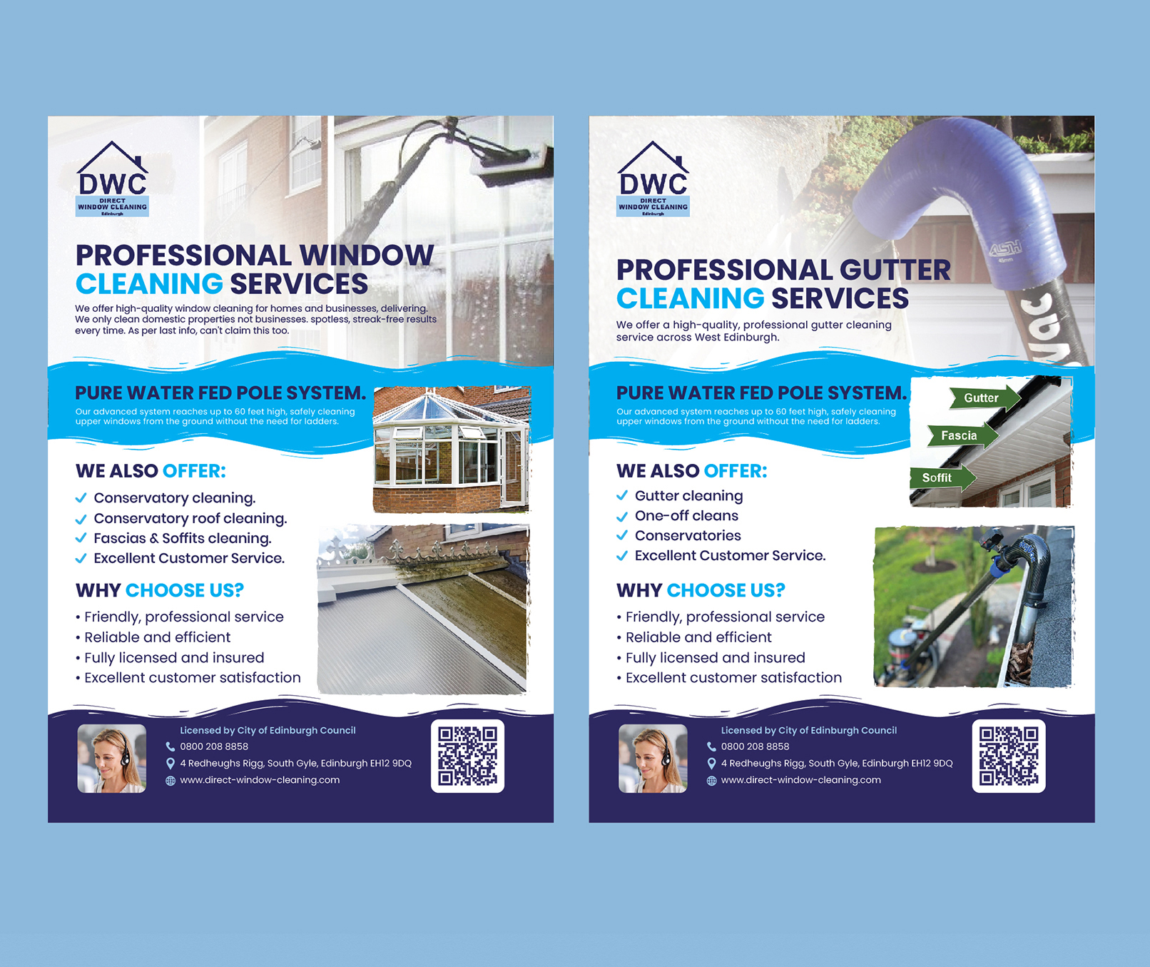 Flyer Design by Maxo-Biz for Direct Window Cleaning | Design #35256288