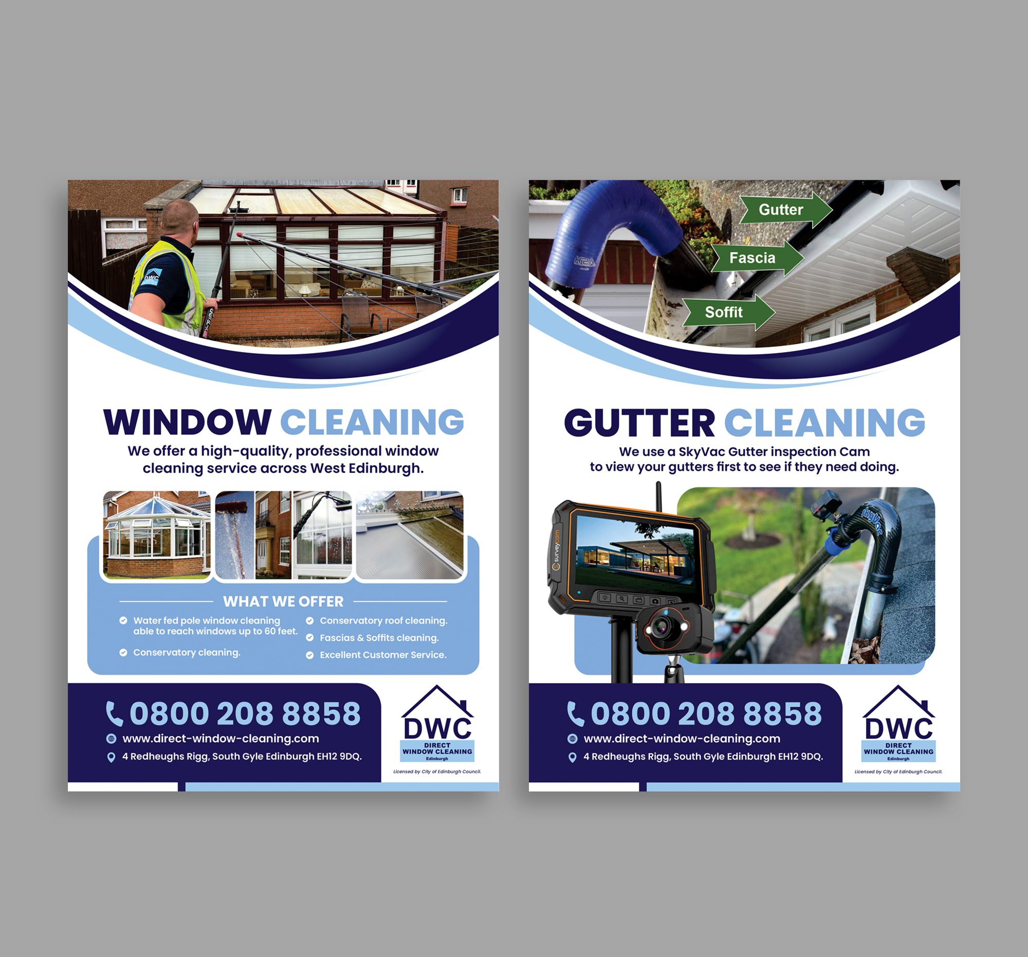 Flyer Design by Dzhafir for Direct Window Cleaning | Design #35262004