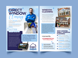 Flyer-Design von Graphic Guy für Direct Window Cleaning | Design #35263921