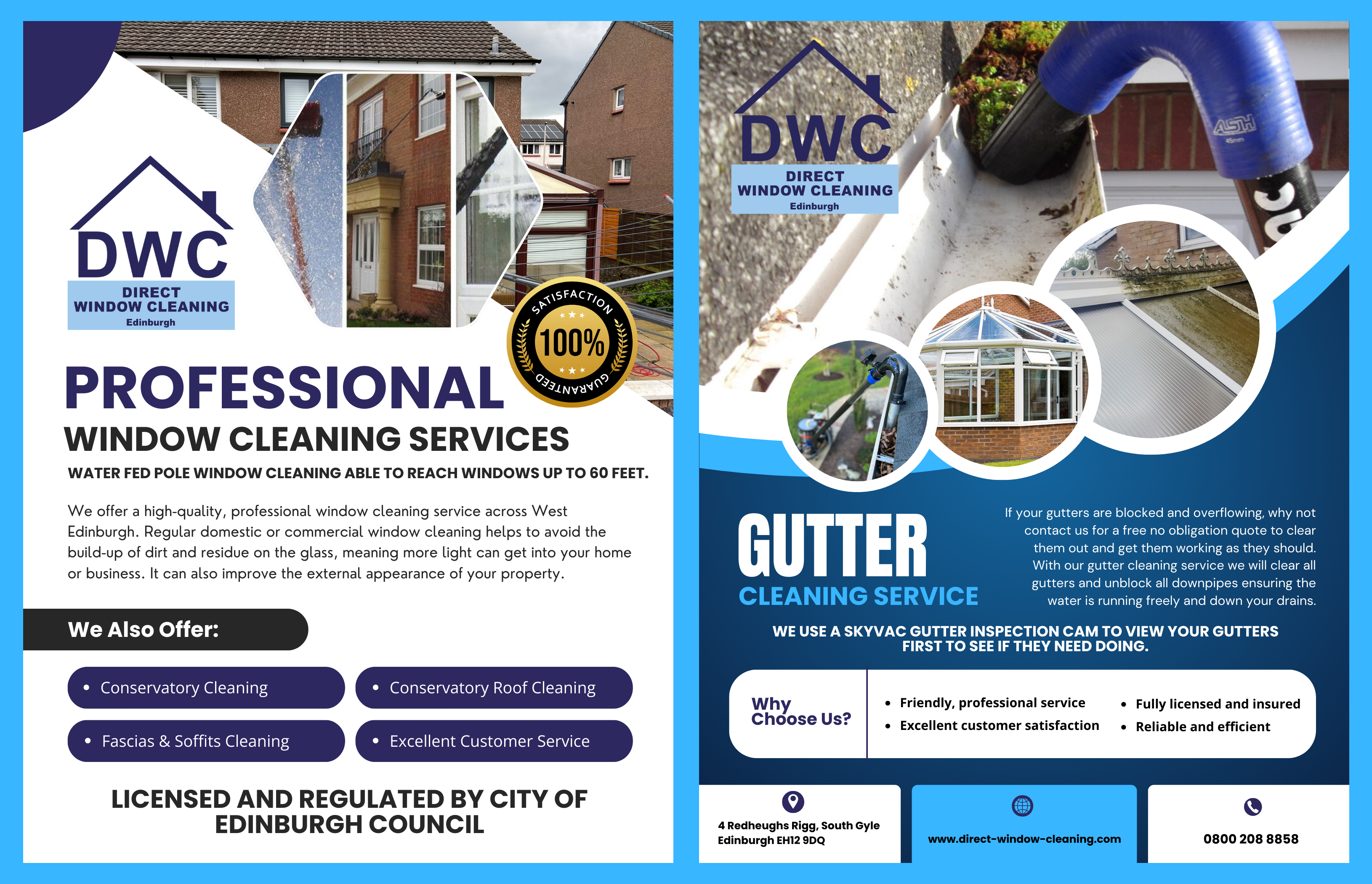 Flyer Design by James for Direct Window Cleaning | Design #35256270