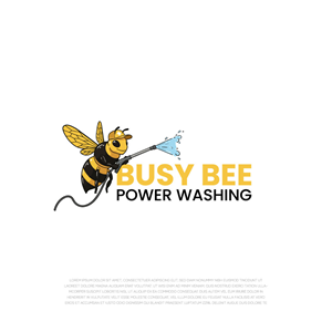 Diseño de Logo por LogoEon para Busy Bee Power Washing | Diseño: #35253516