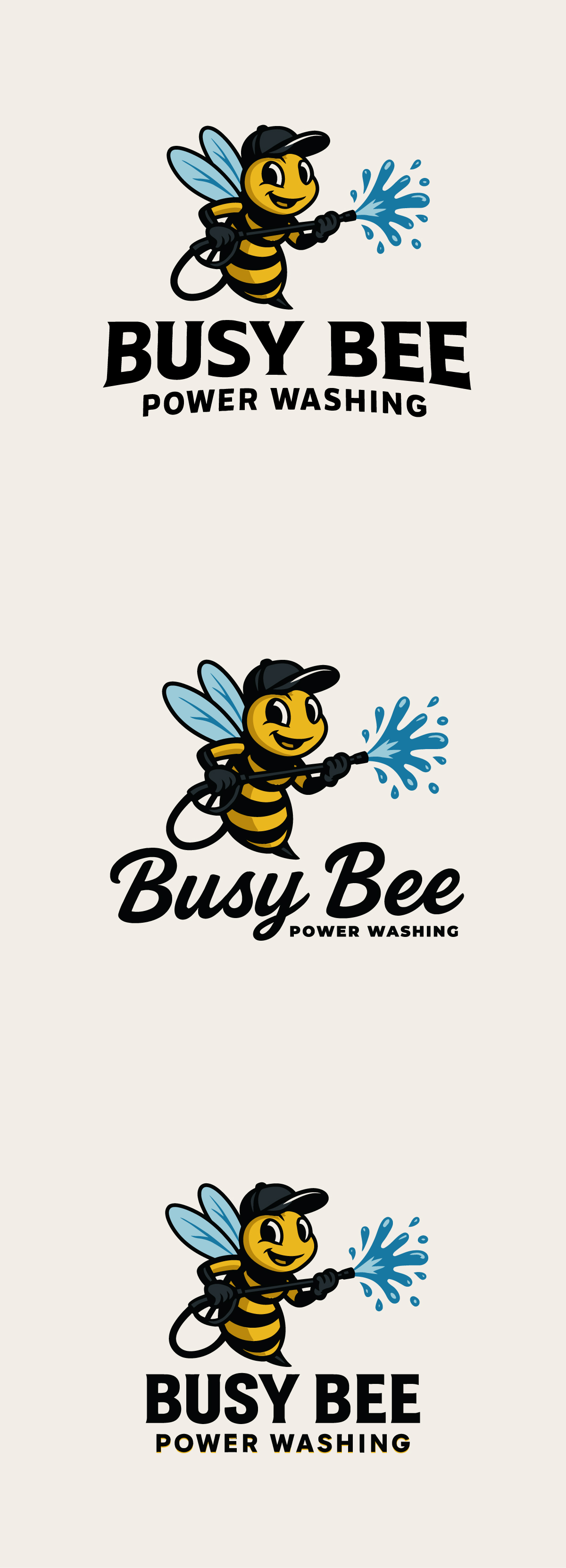 Logo Design by Designzz. for Busy Bee Power Washing | Design #35260221
