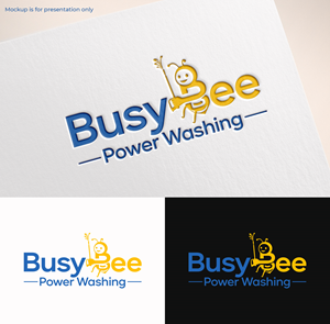 Diseño de Logo por M Art & Design para Busy Bee Power Washing | Diseño: #35252950