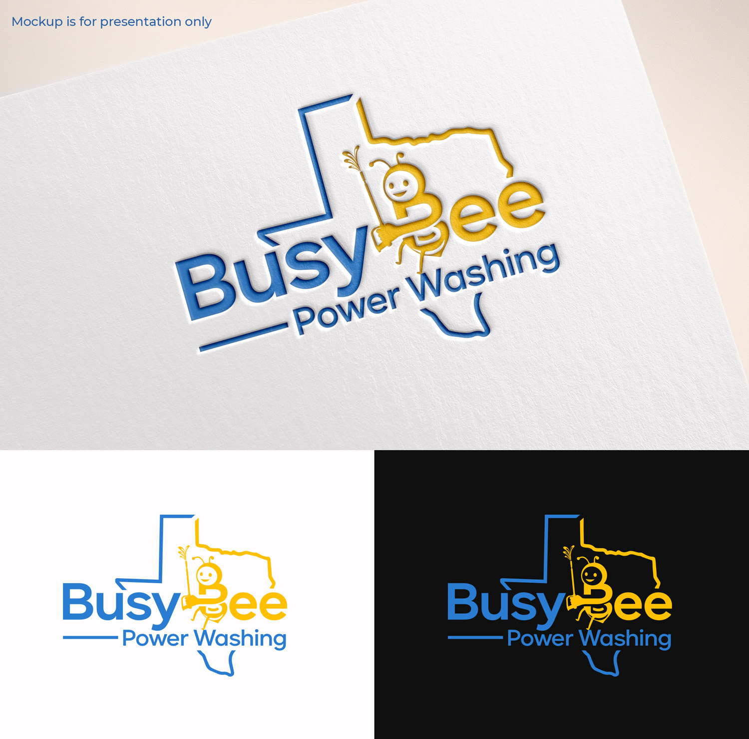 Diseño de Logo por M Art & Design para Busy Bee Power Washing | Diseño #35253040