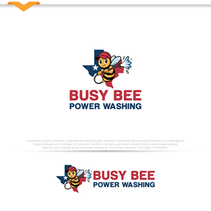 Logo Design by H_DesignR™ for Busy Bee Power Washing | Design #35254135