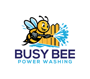 Logo Design by Logotruck for Busy Bee Power Washing | Design: #35268678