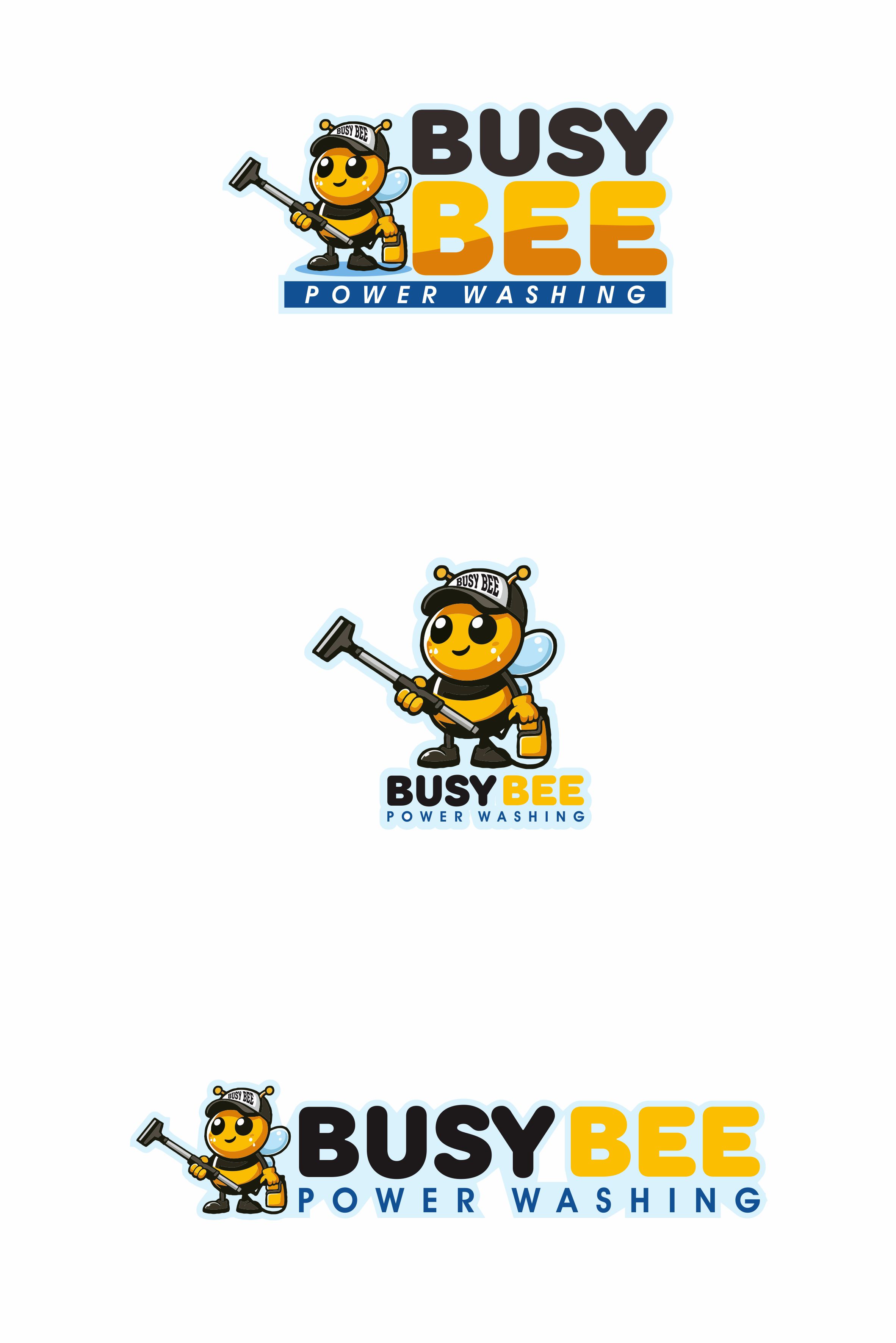 Logo Design by Mas Arief for Busy Bee Power Washing | Design #35261754