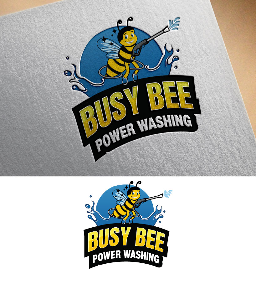 Logo Design by bute for Busy Bee Power Washing | Design #35284423