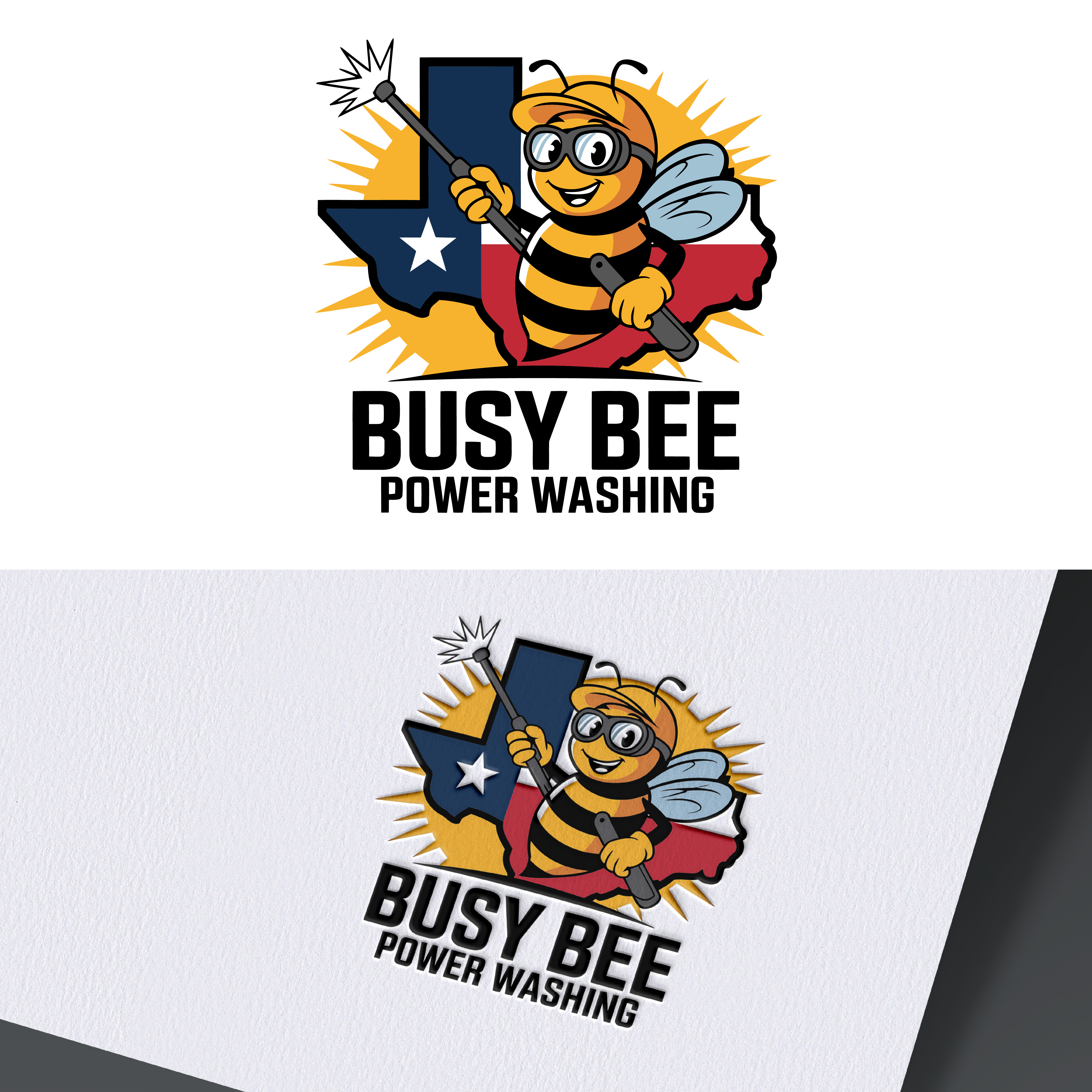 Logo Design by Grapixer for Busy Bee Power Washing | Design #35261701