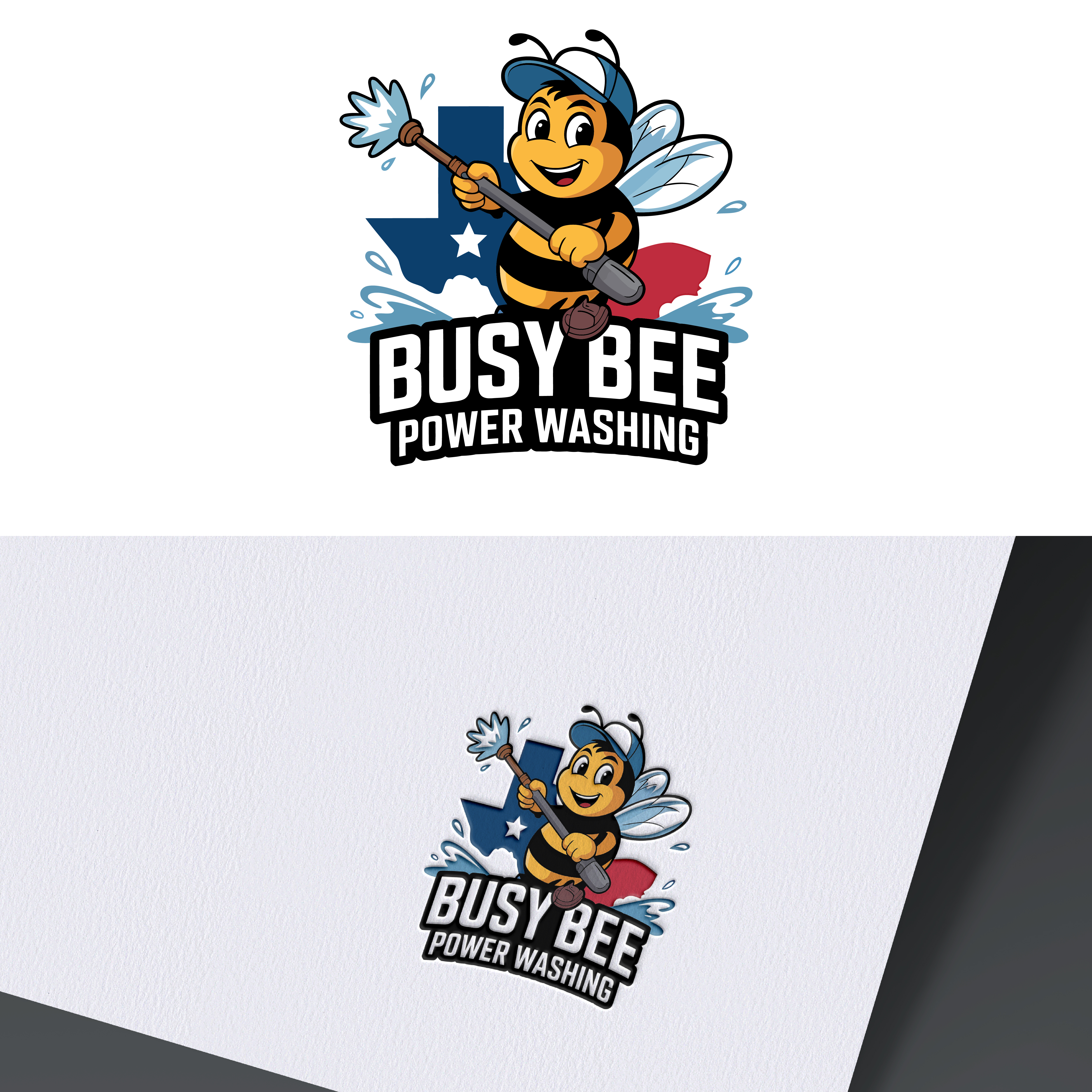 Logo Design by Grapixer for Busy Bee Power Washing | Design #35261702