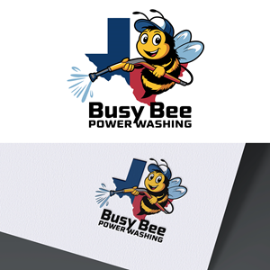Logo Design by Grapixer for Busy Bee Power Washing | Design: #35261704