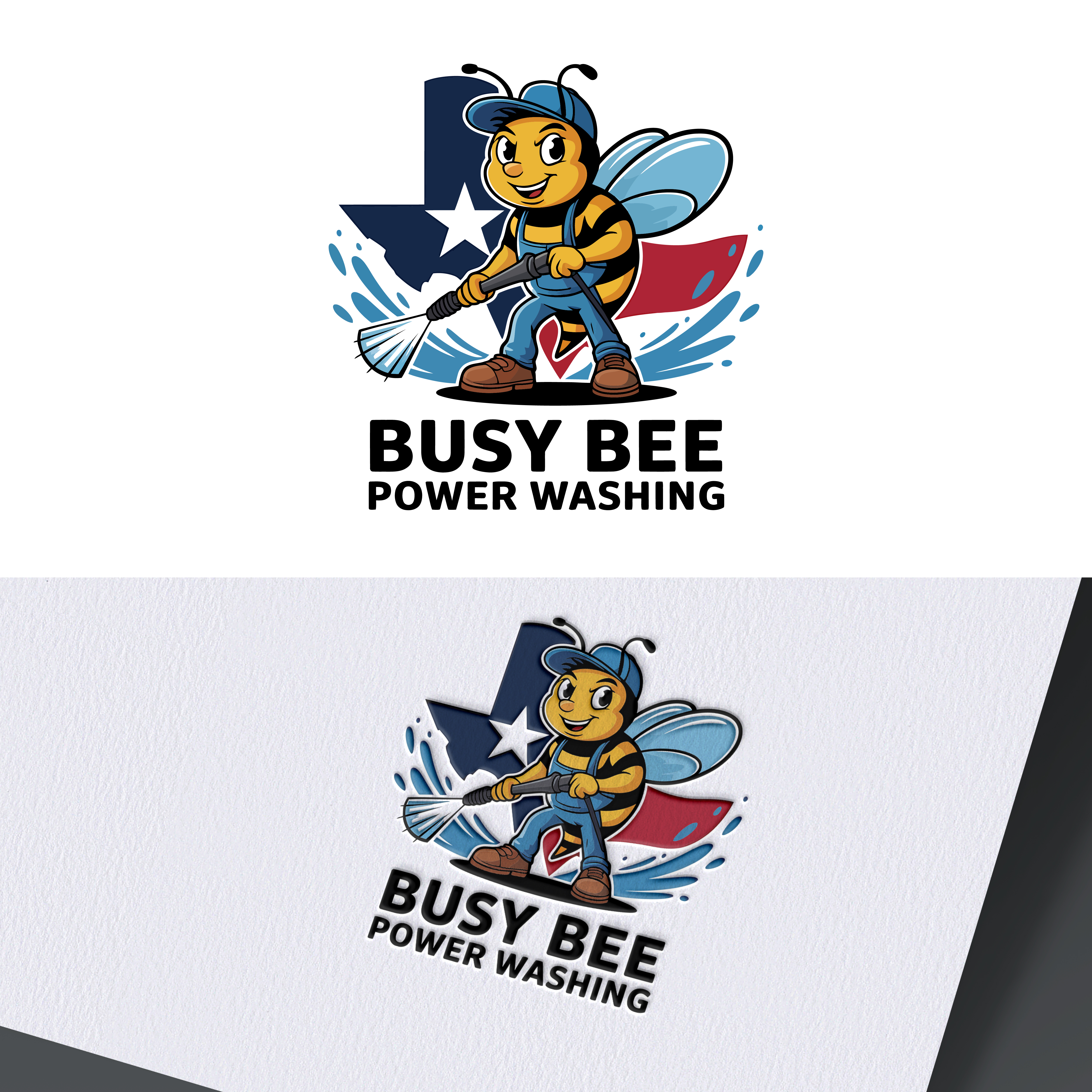 Logo Design by Grapixer for Busy Bee Power Washing | Design #35261705
