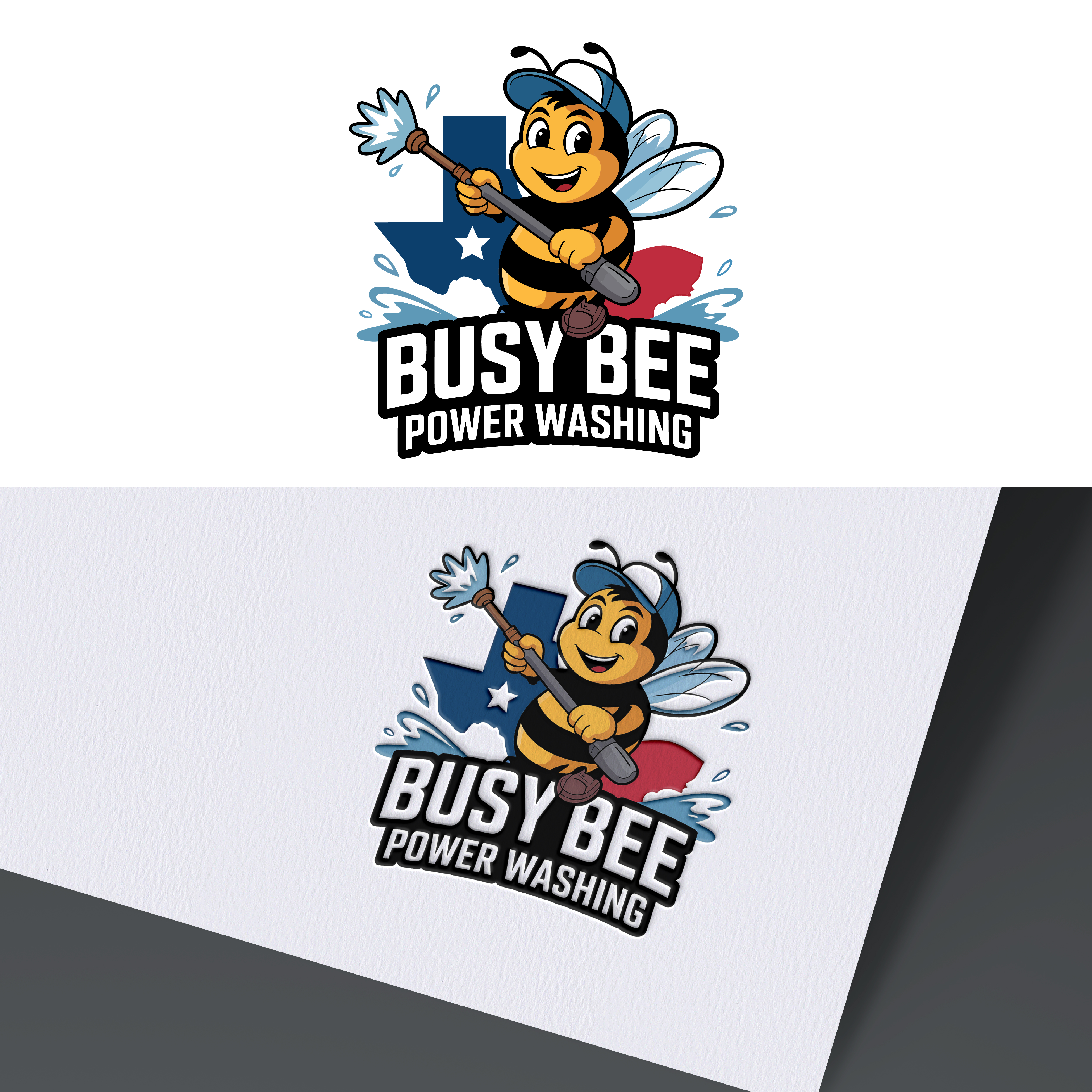 Logo Design by Grapixer for Busy Bee Power Washing | Design #35261706
